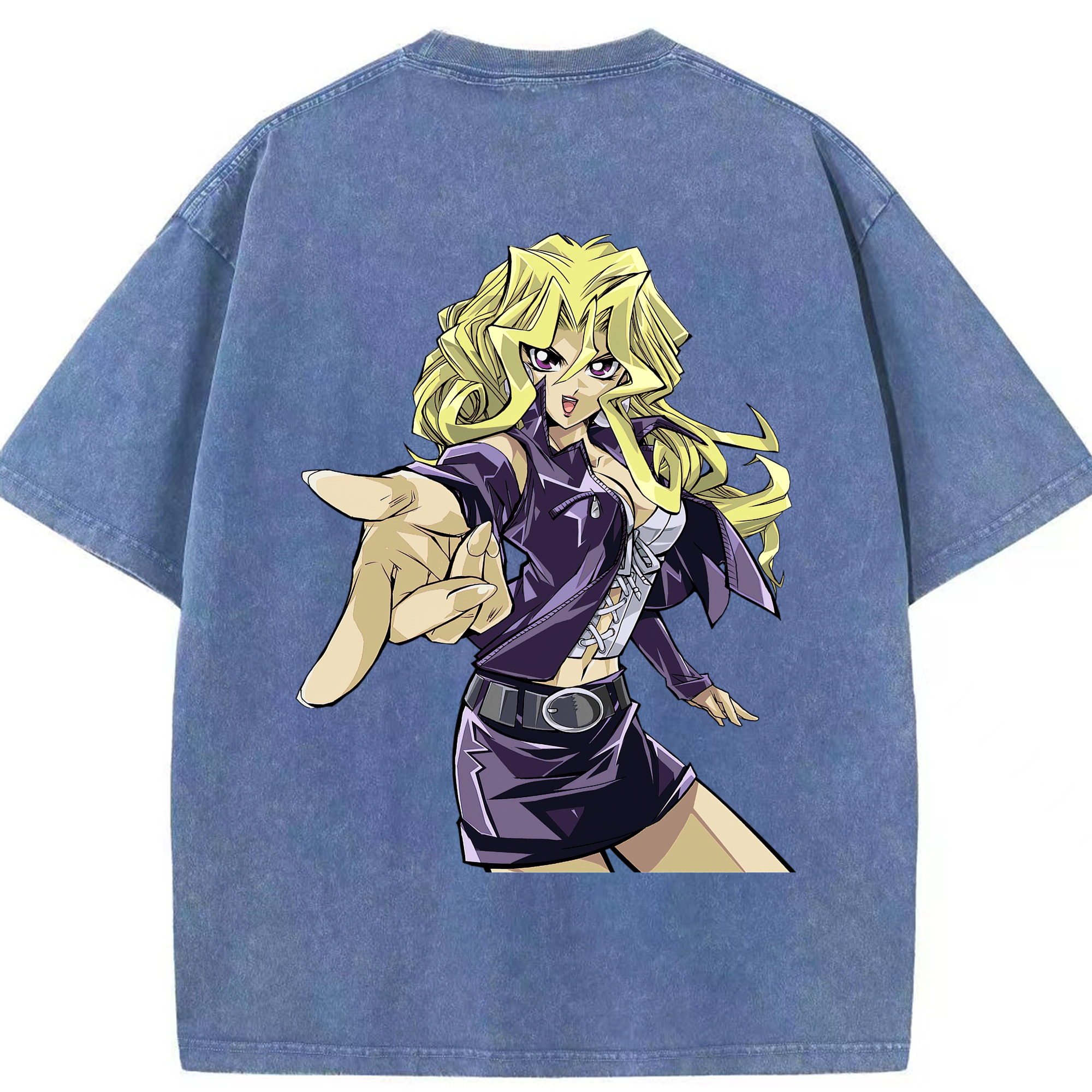 （画像用） 遊☆戯☆王 Yu-Gi-Oh! 綿100% ヴィンテージ風 半袖Tシャツ（背面プリント）