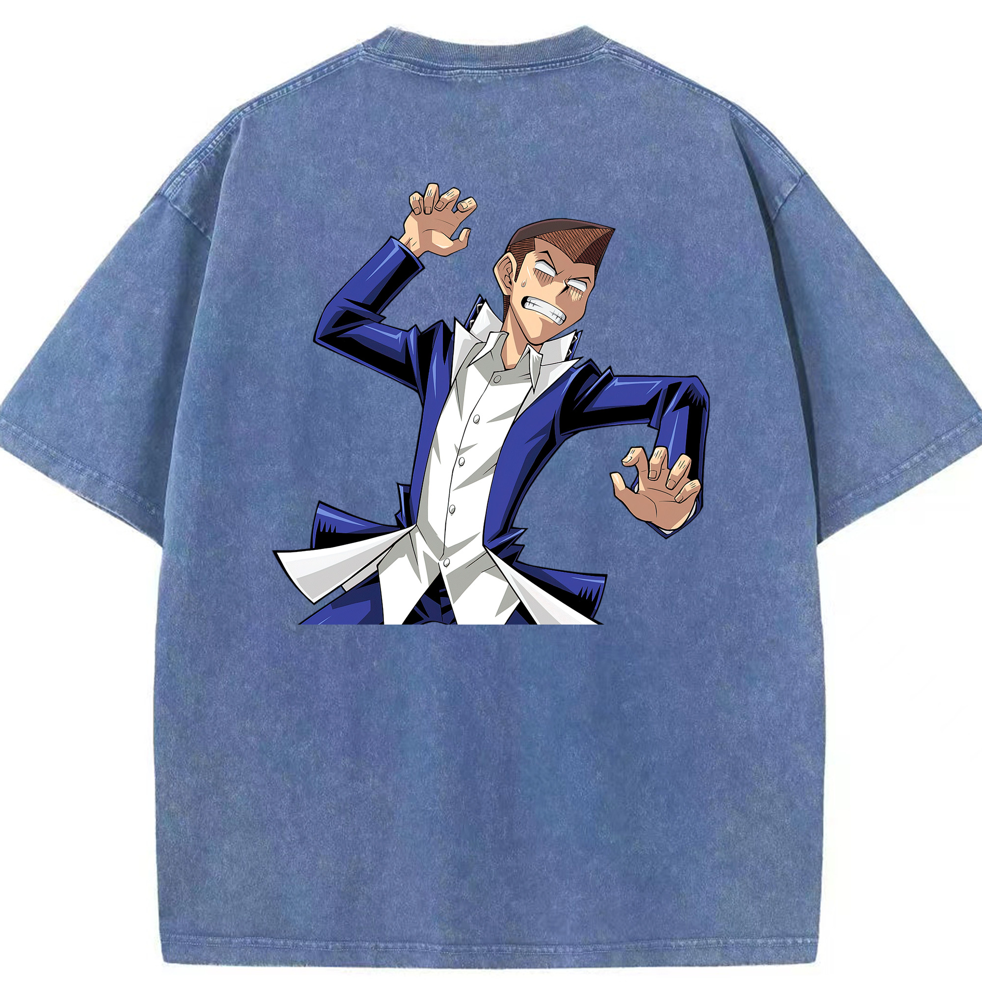 （画像用） 遊☆戯☆王 Yu-Gi-Oh! 綿100% ヴィンテージ風 半袖Tシャツ（背面プリント）