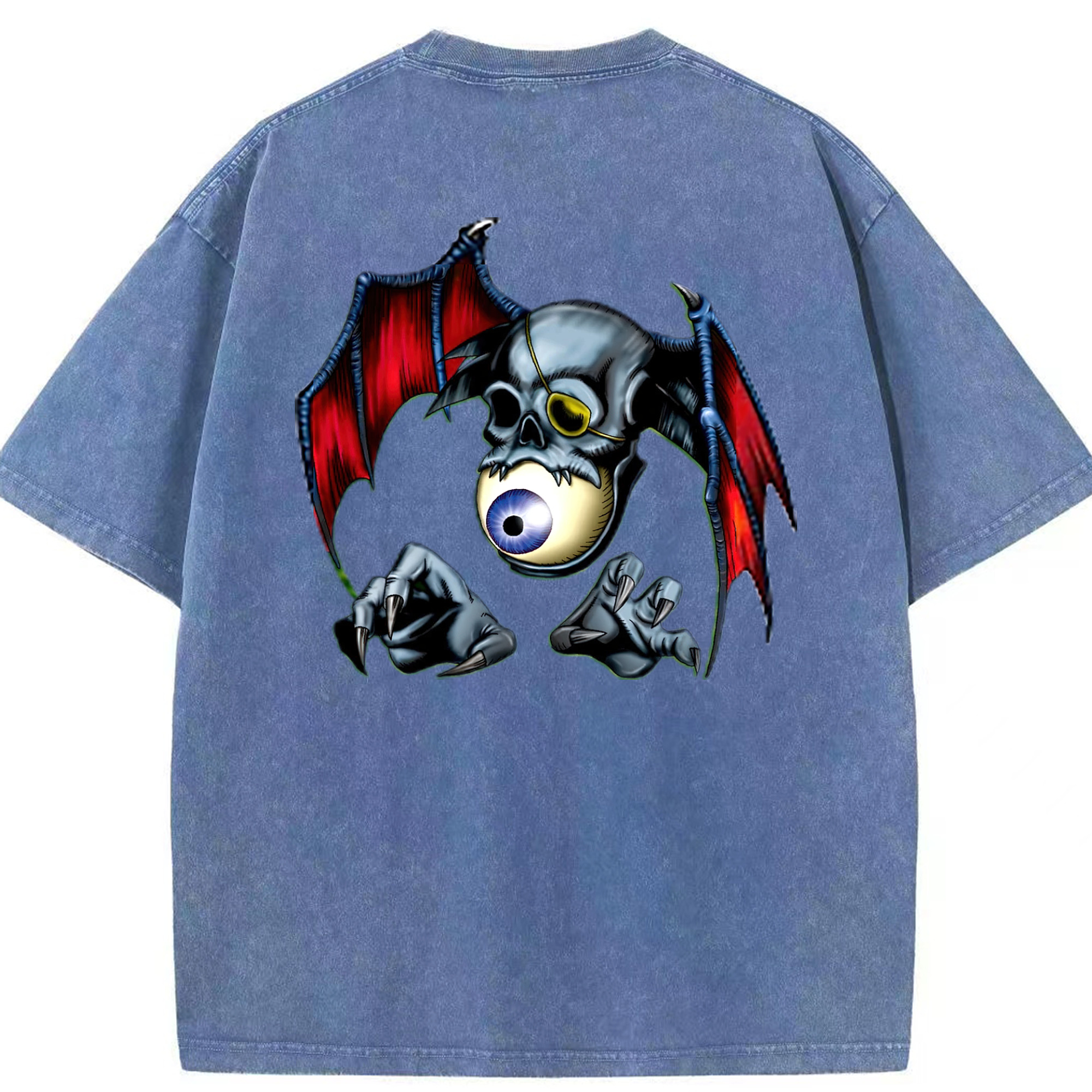 （画像用） 遊☆戯☆王 Yu-Gi-Oh! 綿100% ヴィンテージ風 半袖Tシャツ（背面プリント）
