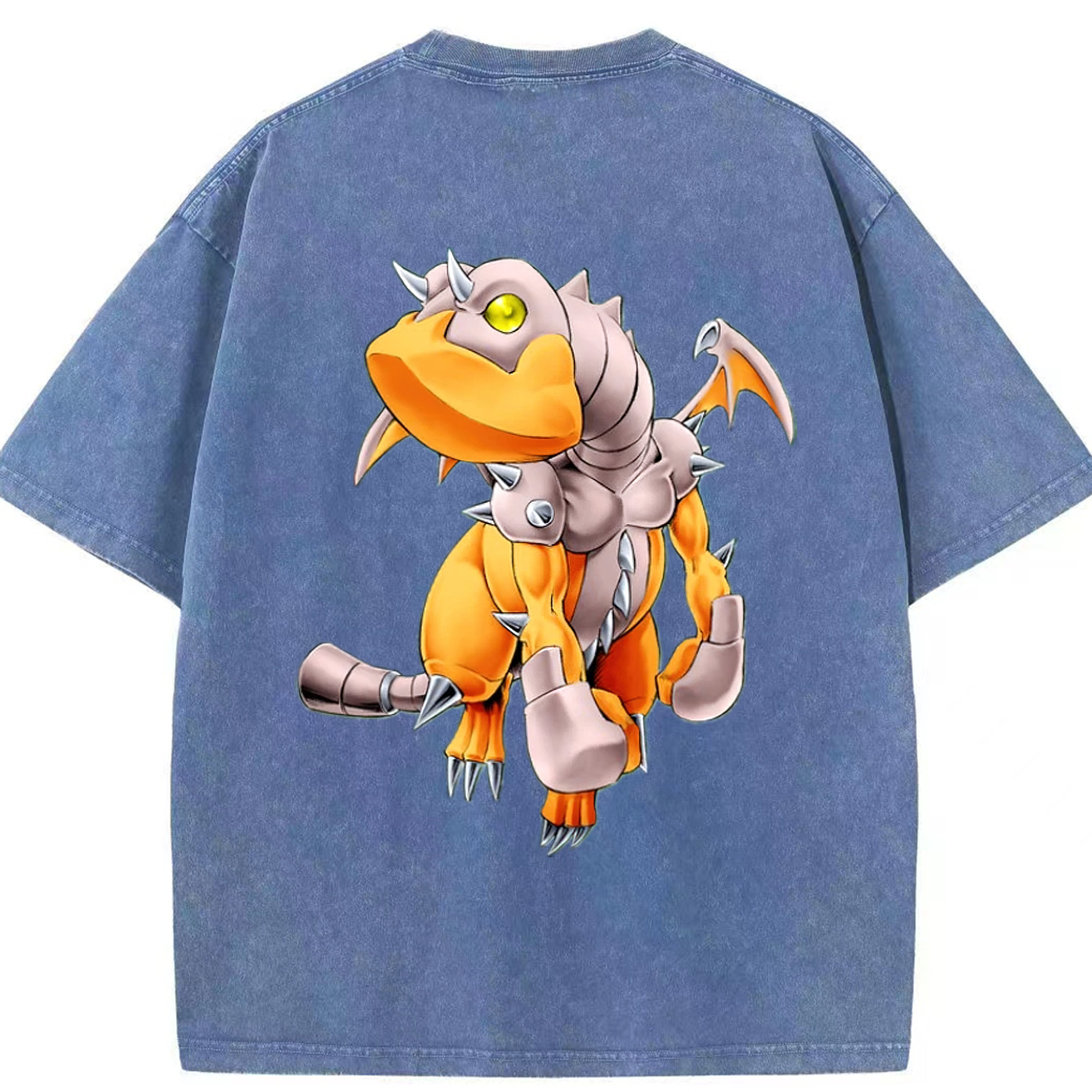 （画像用） 遊☆戯☆王 Yu-Gi-Oh! 綿100% ヴィンテージ風 半袖Tシャツ（背面プリント）