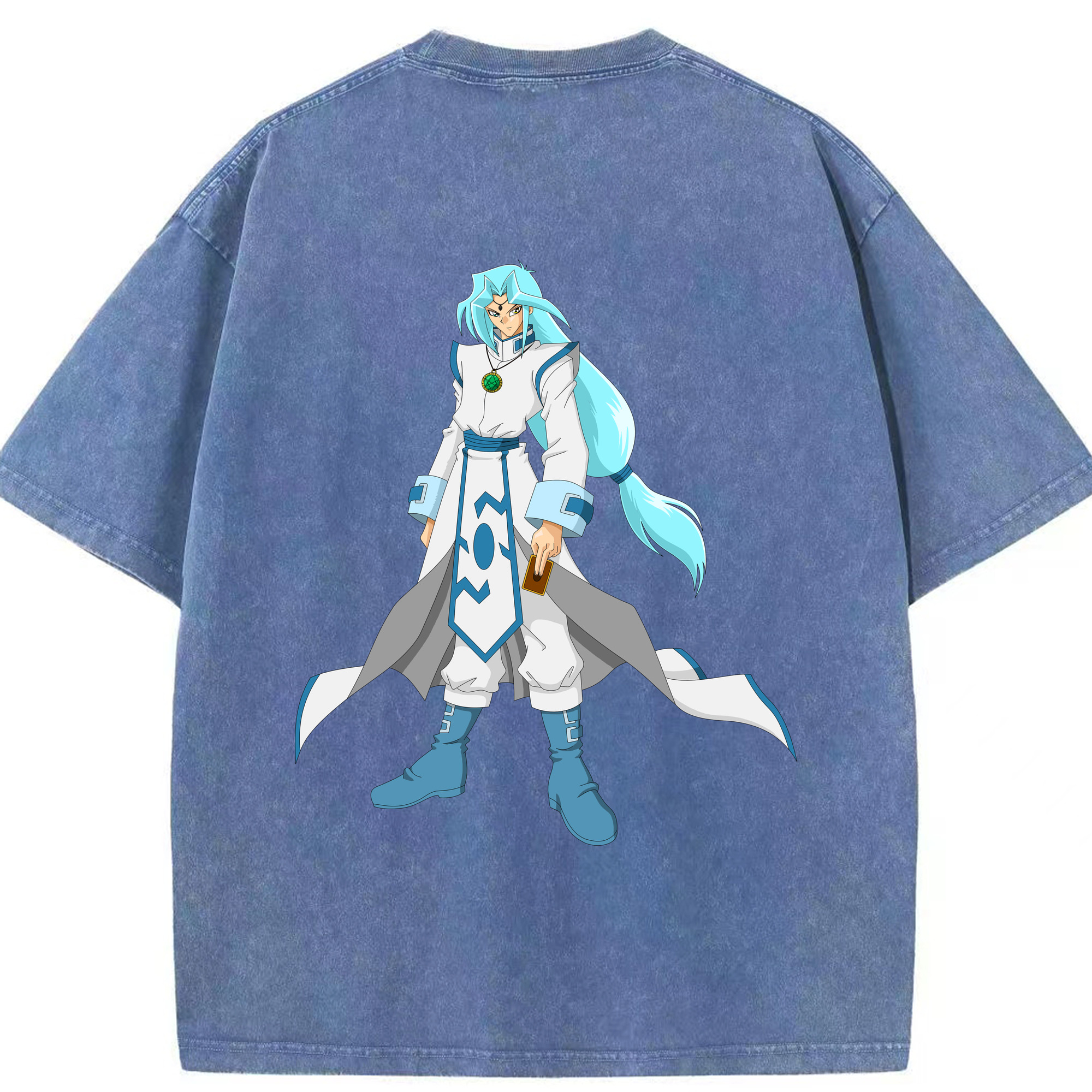 （画像用） 遊☆戯☆王 Yu-Gi-Oh! 綿100% ヴィンテージ風 半袖Tシャツ（背面プリント）