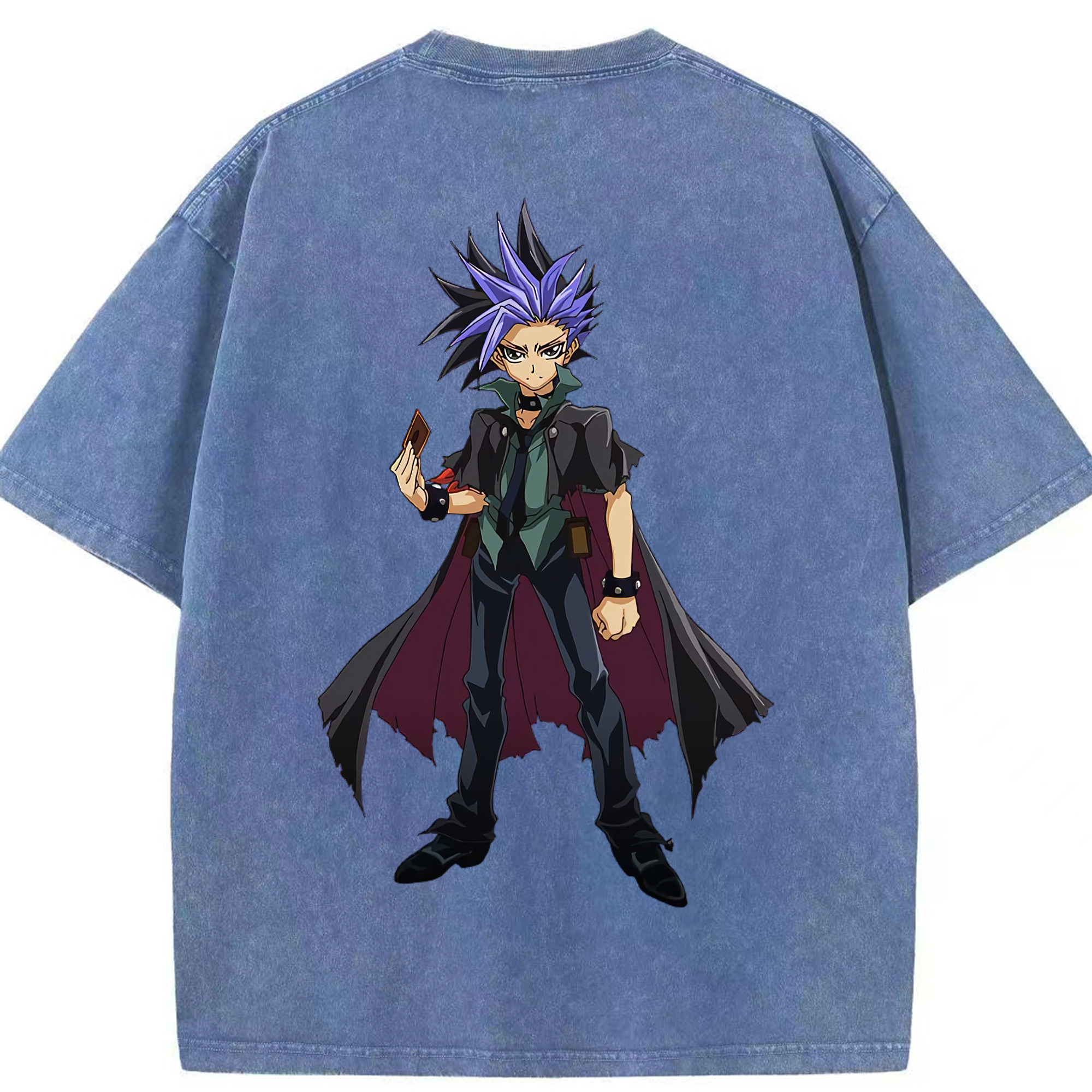 （画像用） 遊☆戯☆王 Yu-Gi-Oh! 綿100% ヴィンテージ風 半袖Tシャツ（背面プリント）