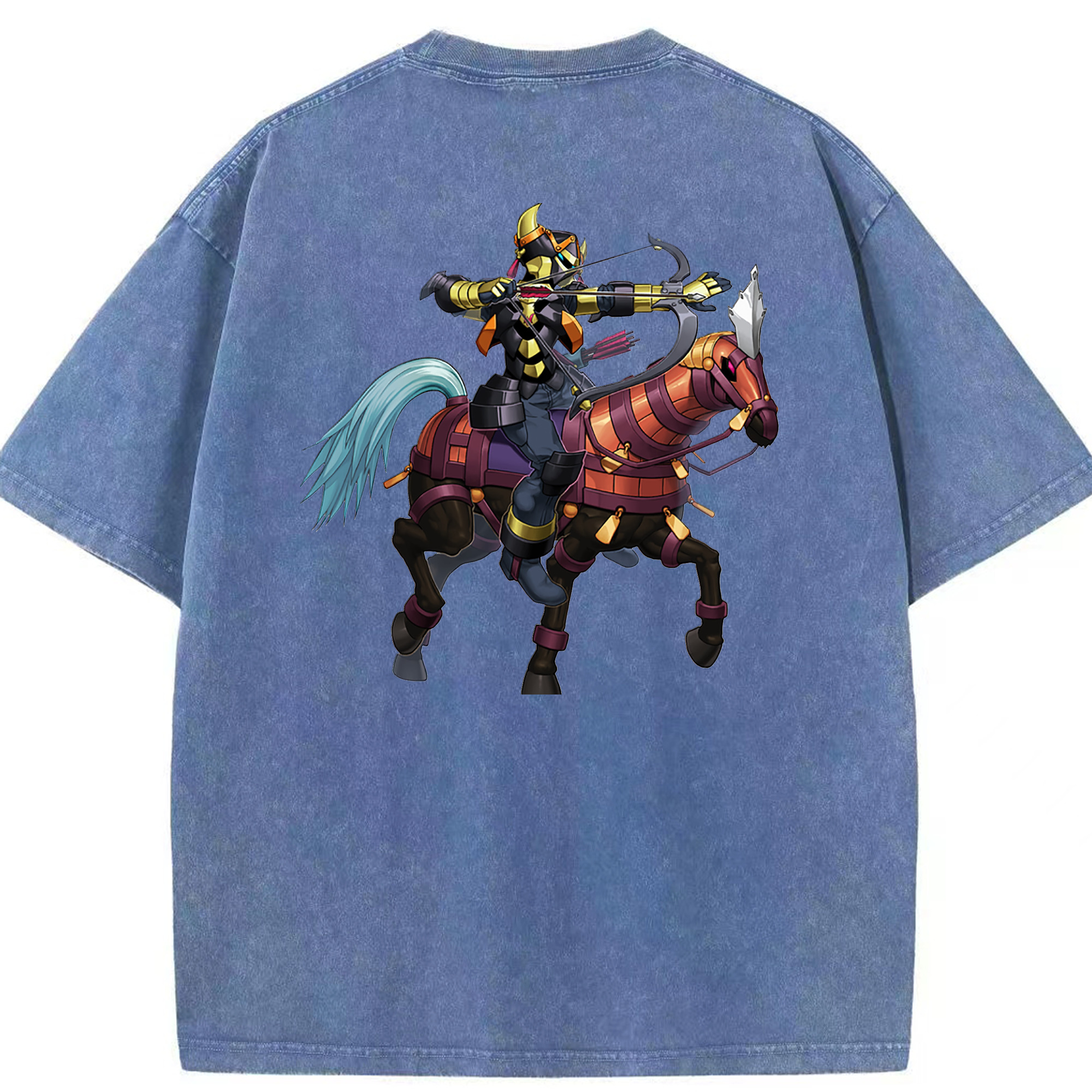 （画像用） 遊☆戯☆王 Yu-Gi-Oh! 綿100% ヴィンテージ風 半袖Tシャツ（背面プリント）