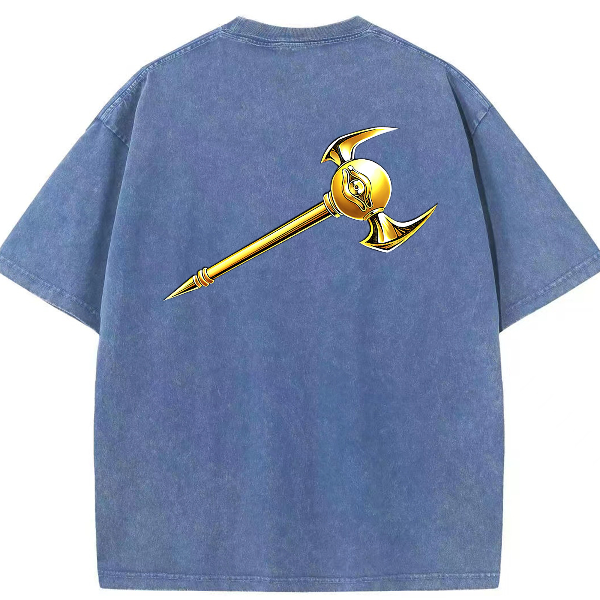 （画像用） 遊☆戯☆王 Yu-Gi-Oh! 綿100% ヴィンテージ風 半袖Tシャツ（背面プリント）