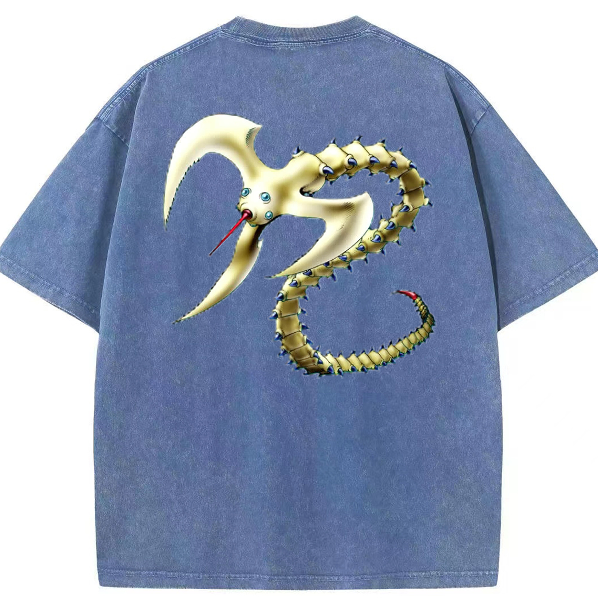 （画像用） 遊☆戯☆王 Yu-Gi-Oh! 綿100% ヴィンテージ風 半袖Tシャツ（背面プリント）