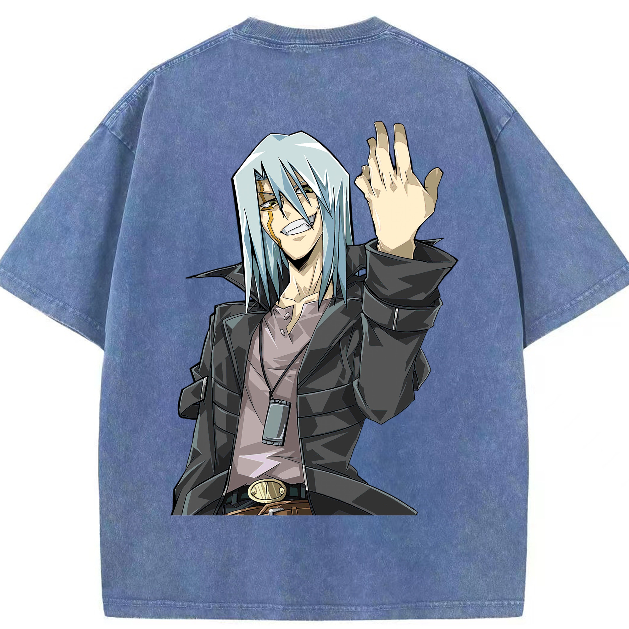 （画像用） 遊☆戯☆王 Yu-Gi-Oh! 綿100% ヴィンテージ風 半袖Tシャツ（背面プリント）