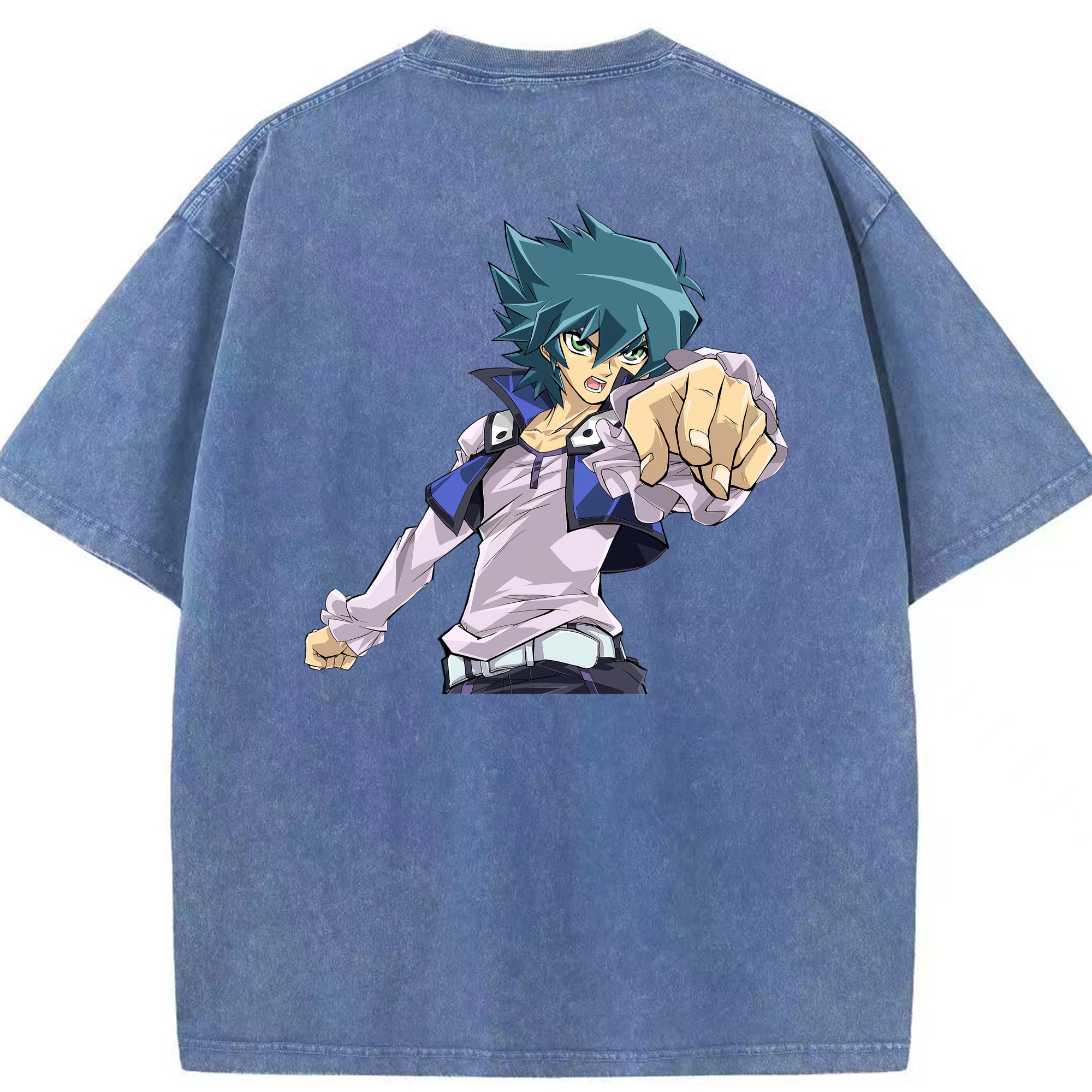 （画像用） 遊☆戯☆王 Yu-Gi-Oh! 綿100% ヴィンテージ風 半袖Tシャツ（背面プリント）
