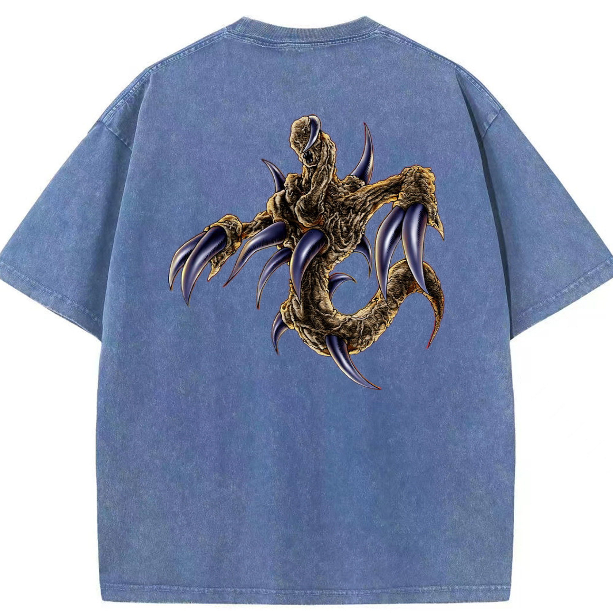 （画像用） 遊☆戯☆王 Yu-Gi-Oh! 綿100% ヴィンテージ風 半袖Tシャツ（背面プリント）