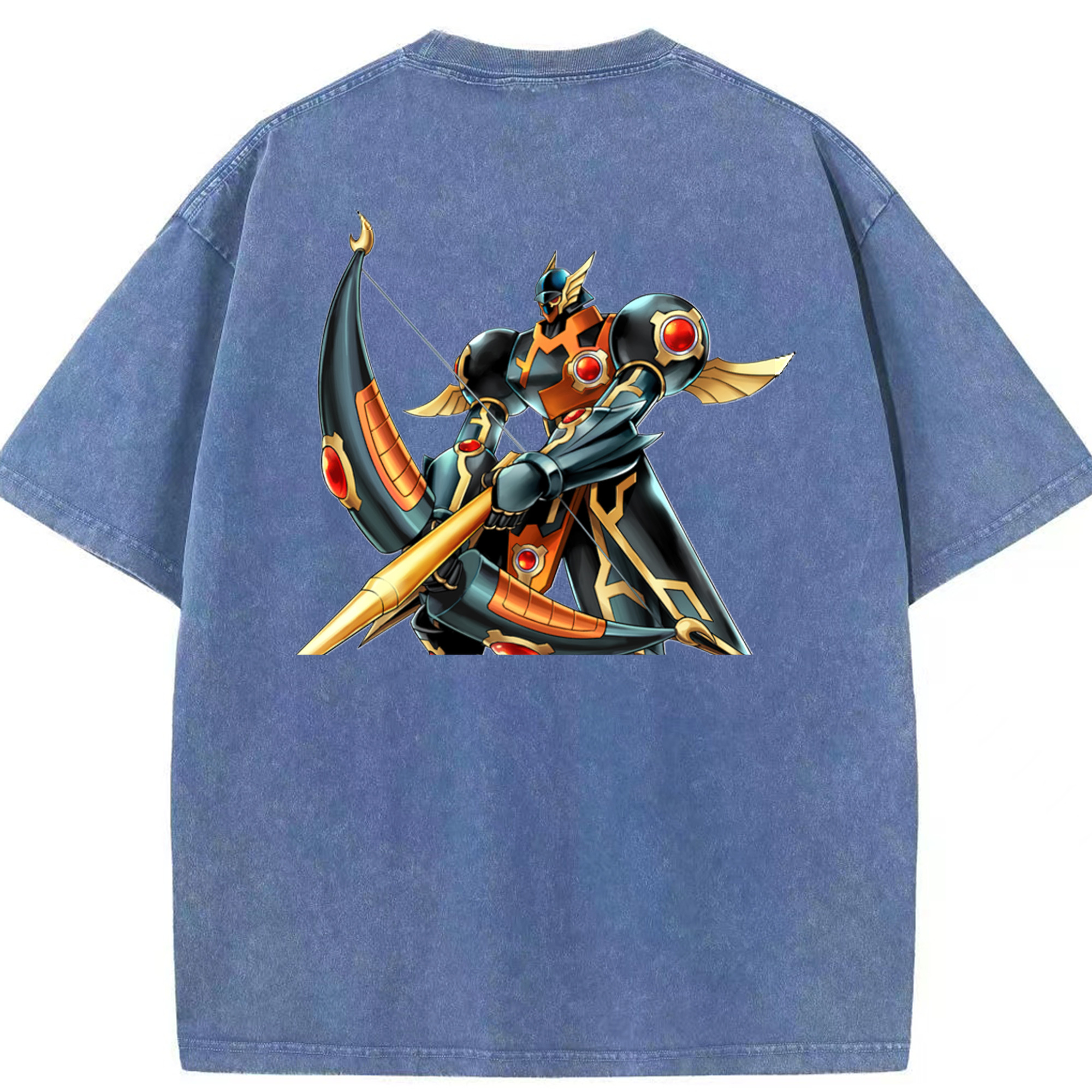 （画像用） 遊☆戯☆王 Yu-Gi-Oh! 綿100% ヴィンテージ風 半袖Tシャツ（背面プリント）