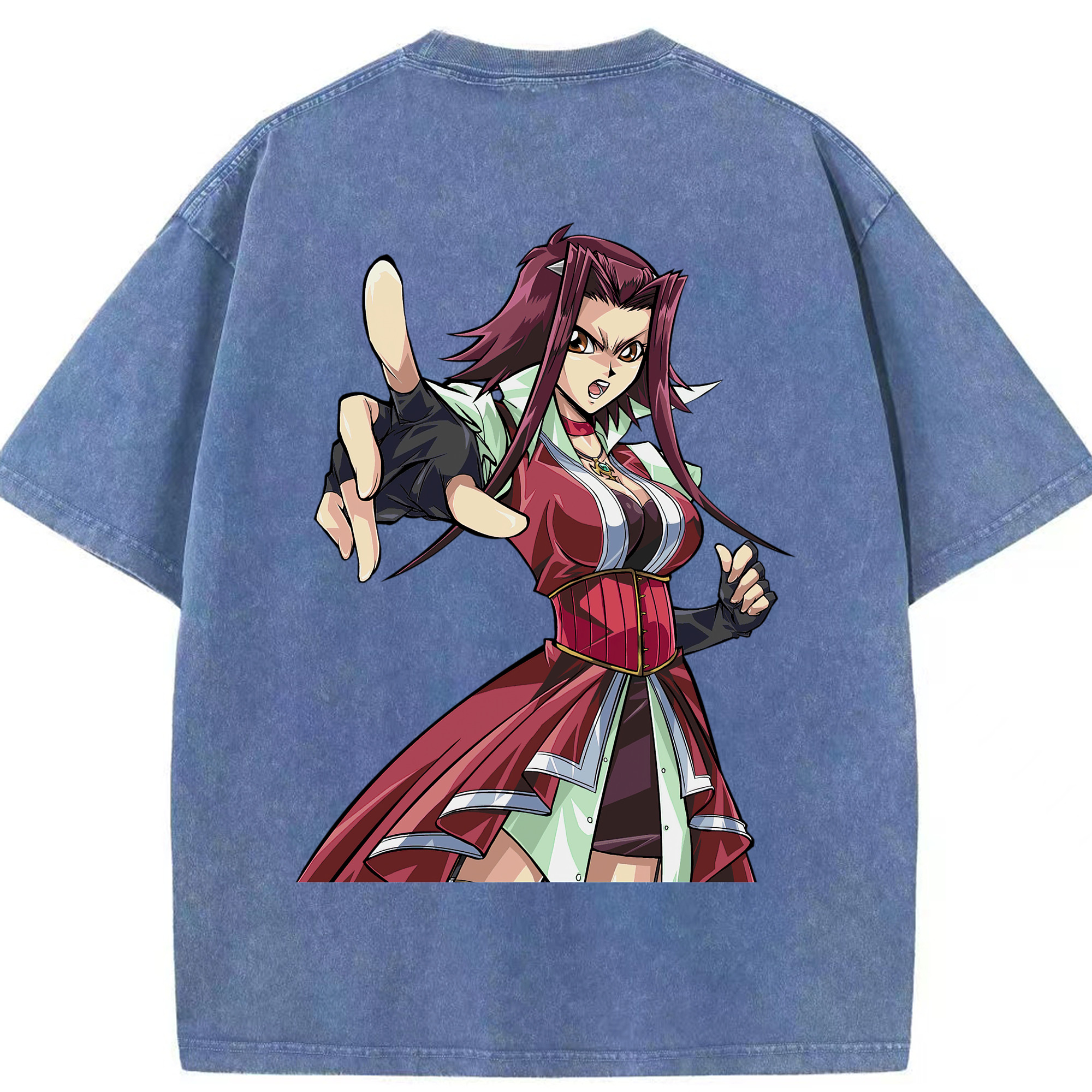（画像用） 遊☆戯☆王 Yu-Gi-Oh! 綿100% ヴィンテージ風 半袖Tシャツ（背面プリント）