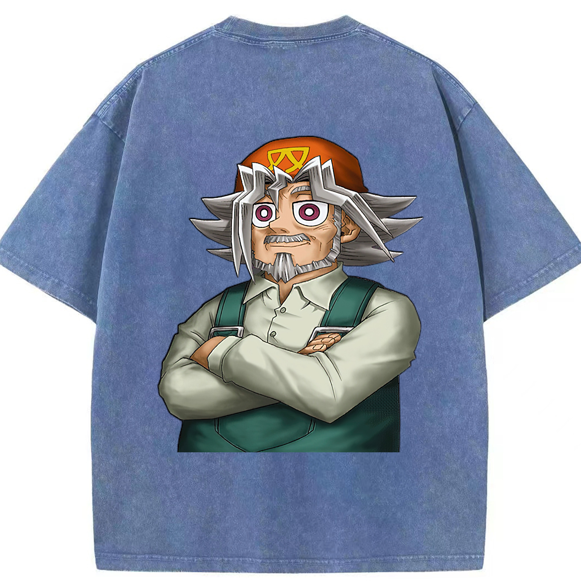 （画像用） 遊☆戯☆王 Yu-Gi-Oh! 綿100% ヴィンテージ風 半袖Tシャツ（背面プリント）