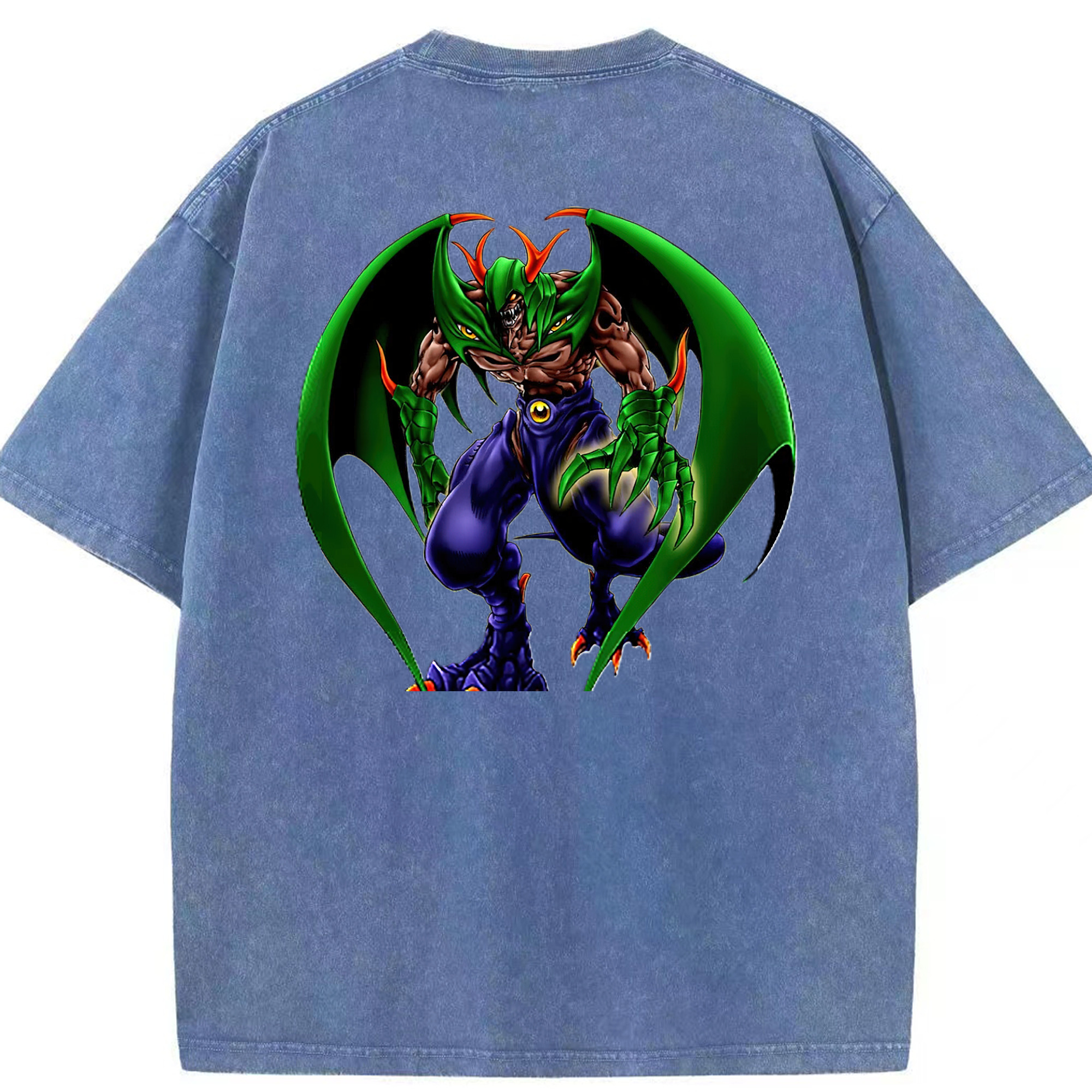 （画像用） 遊☆戯☆王 Yu-Gi-Oh! 綿100% ヴィンテージ風 半袖Tシャツ（背面プリント）