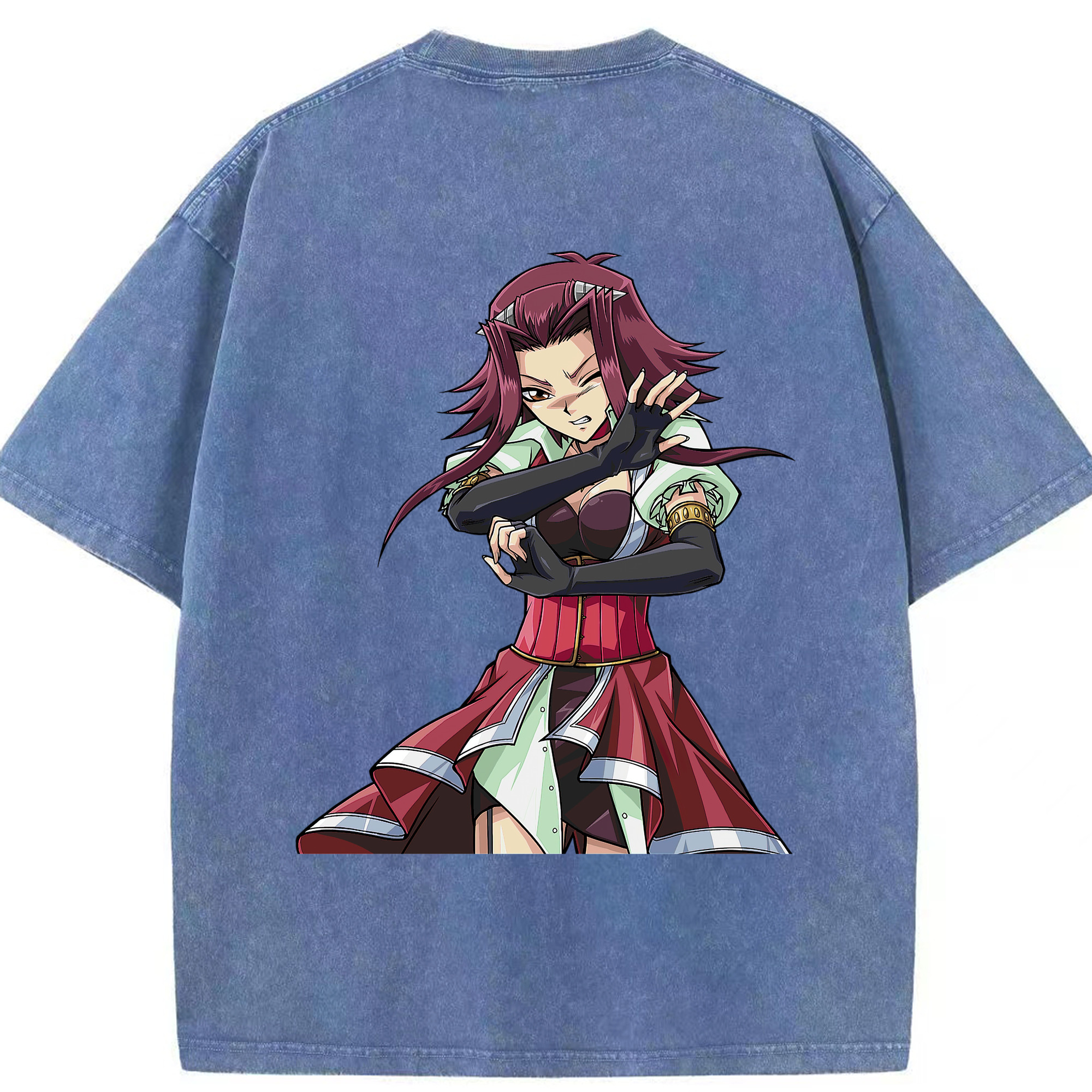 （画像用） 遊☆戯☆王 Yu-Gi-Oh! 綿100% ヴィンテージ風 半袖Tシャツ（背面プリント）