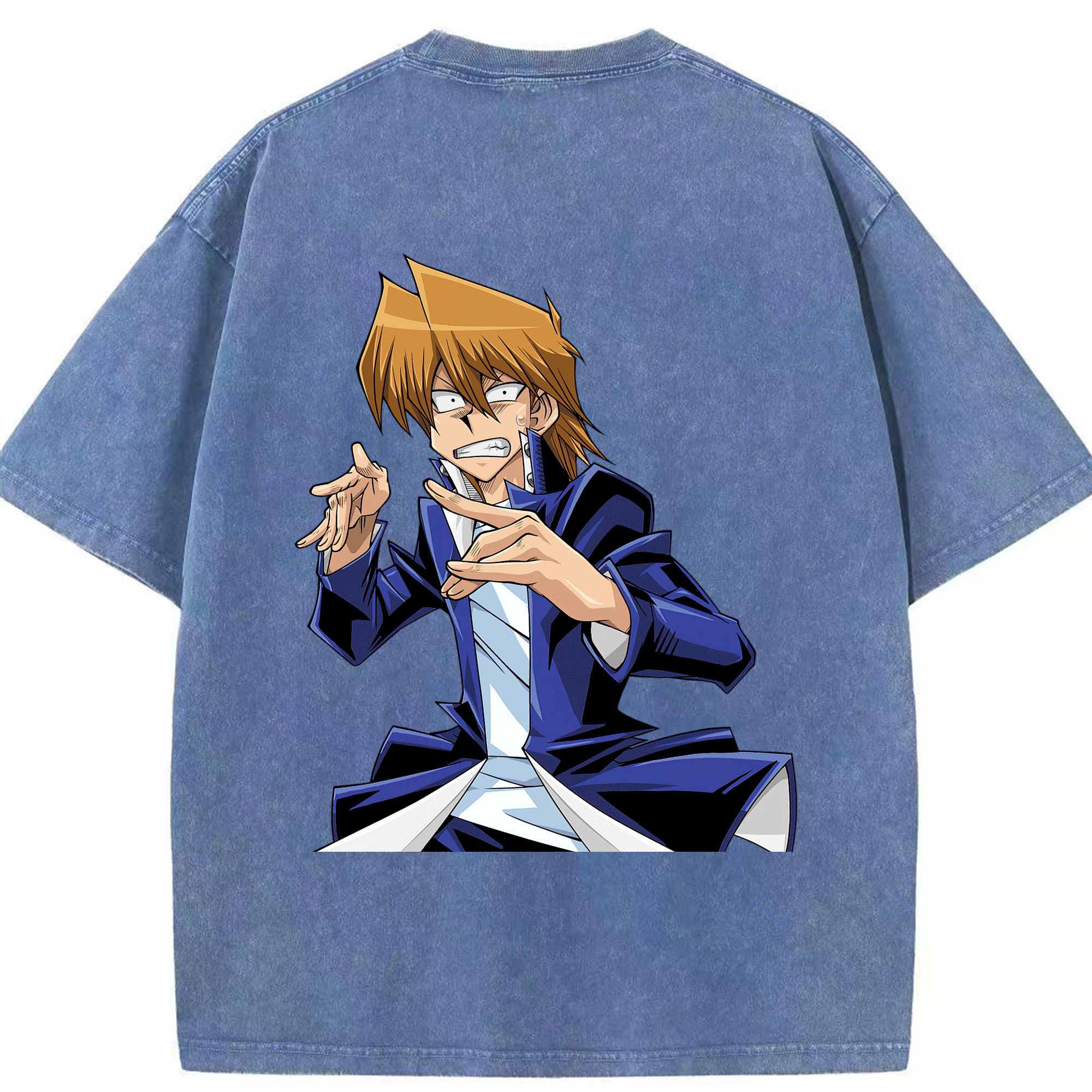 （画像用） 遊☆戯☆王 Yu-Gi-Oh! 綿100% ヴィンテージ風 半袖Tシャツ（背面プリント）