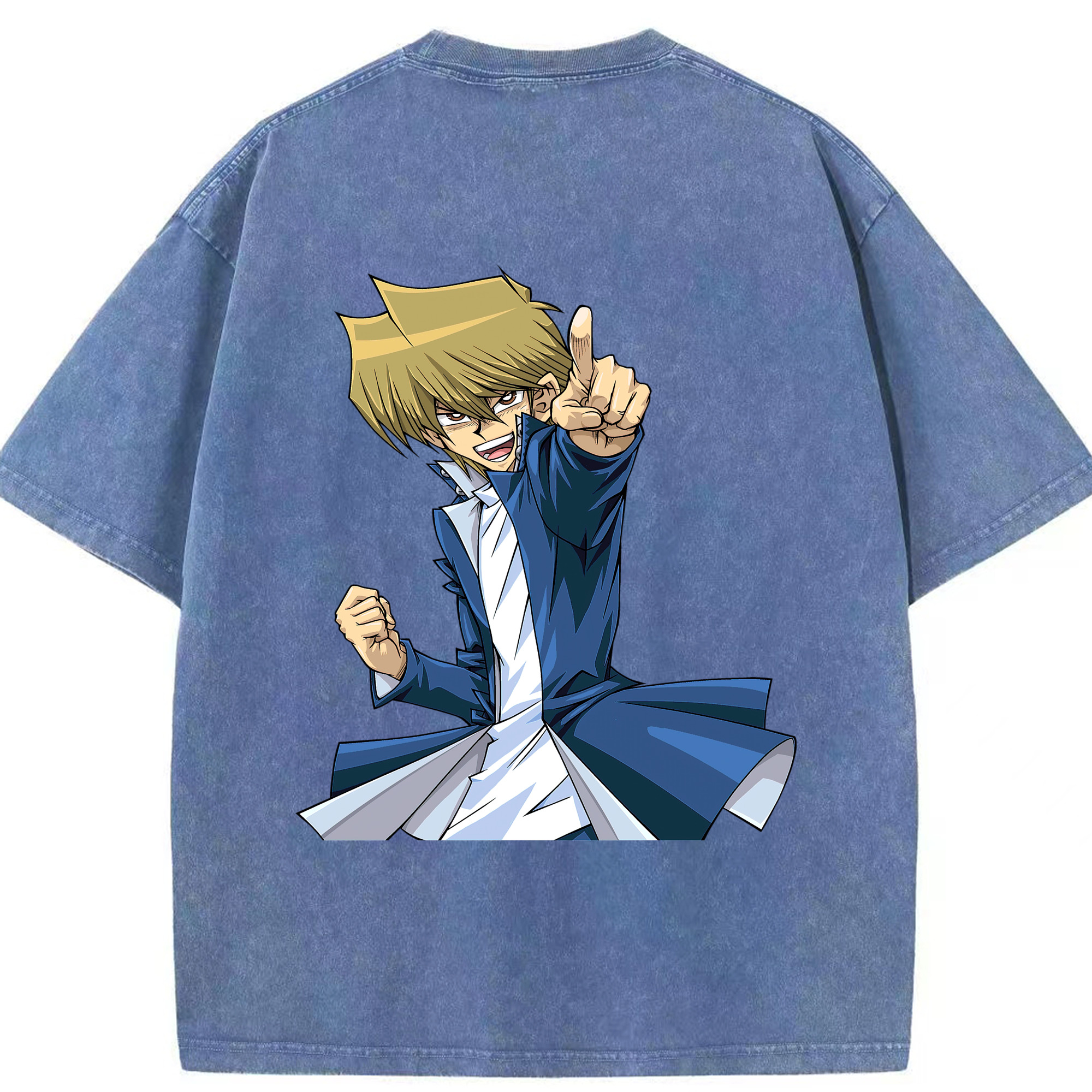 （画像用） 遊☆戯☆王 Yu-Gi-Oh! 綿100% ヴィンテージ風 半袖Tシャツ（背面プリント）