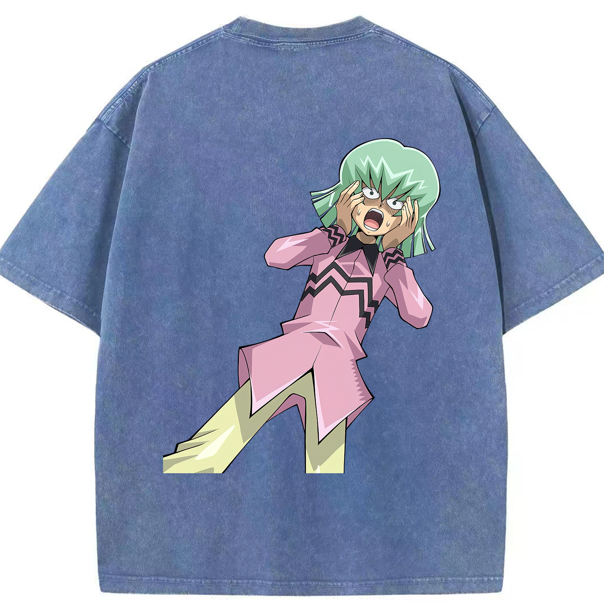 （画像用） 遊☆戯☆王 Yu-Gi-Oh! 綿100% ヴィンテージ風 半袖Tシャツ（背面プリント）