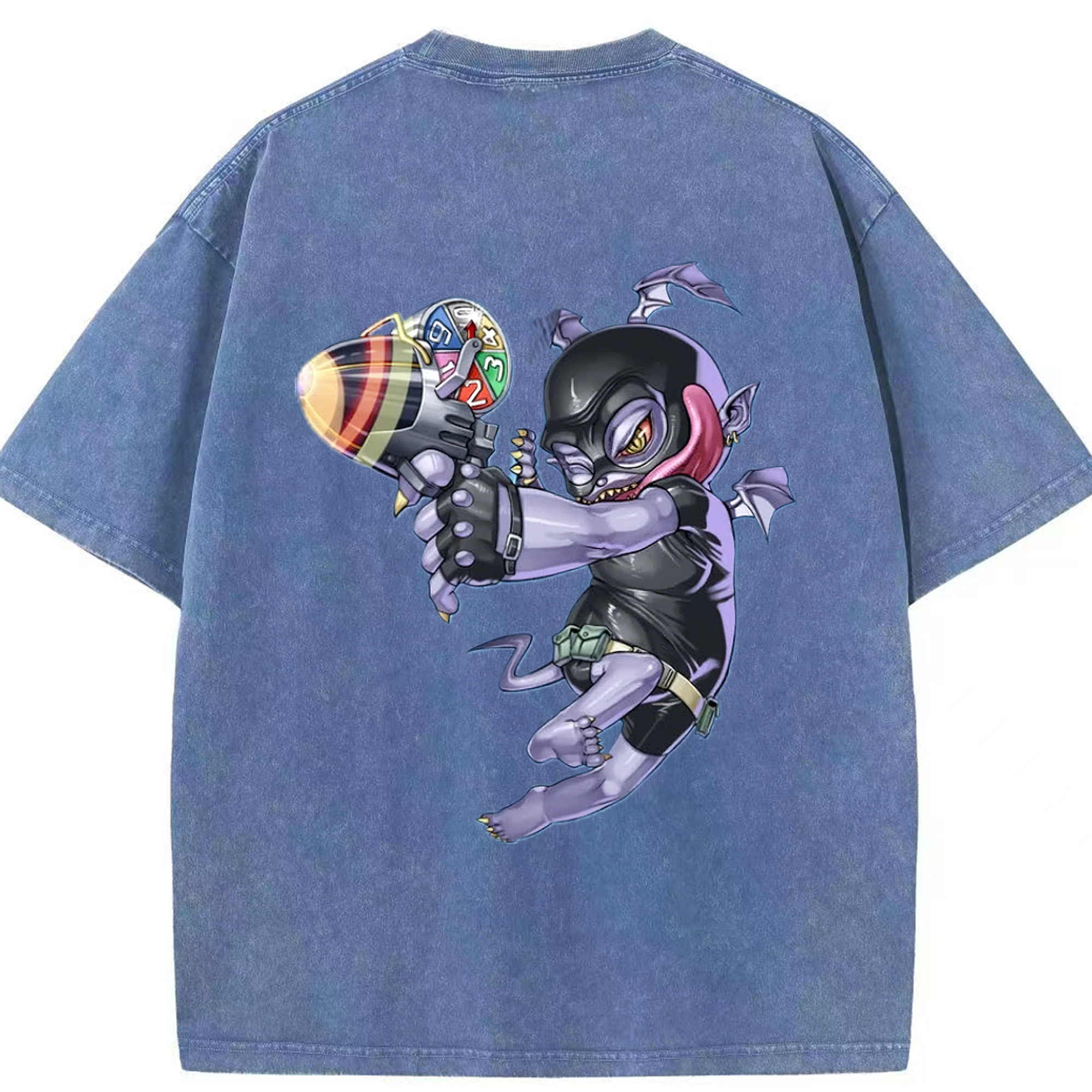 （画像用） 遊☆戯☆王 Yu-Gi-Oh! 綿100% ヴィンテージ風 半袖Tシャツ（背面プリント）