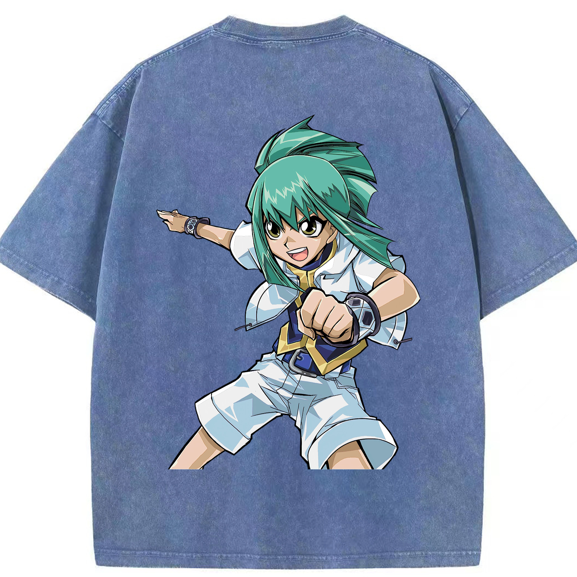（画像用） 遊☆戯☆王 Yu-Gi-Oh! 綿100% ヴィンテージ風 半袖Tシャツ（背面プリント）