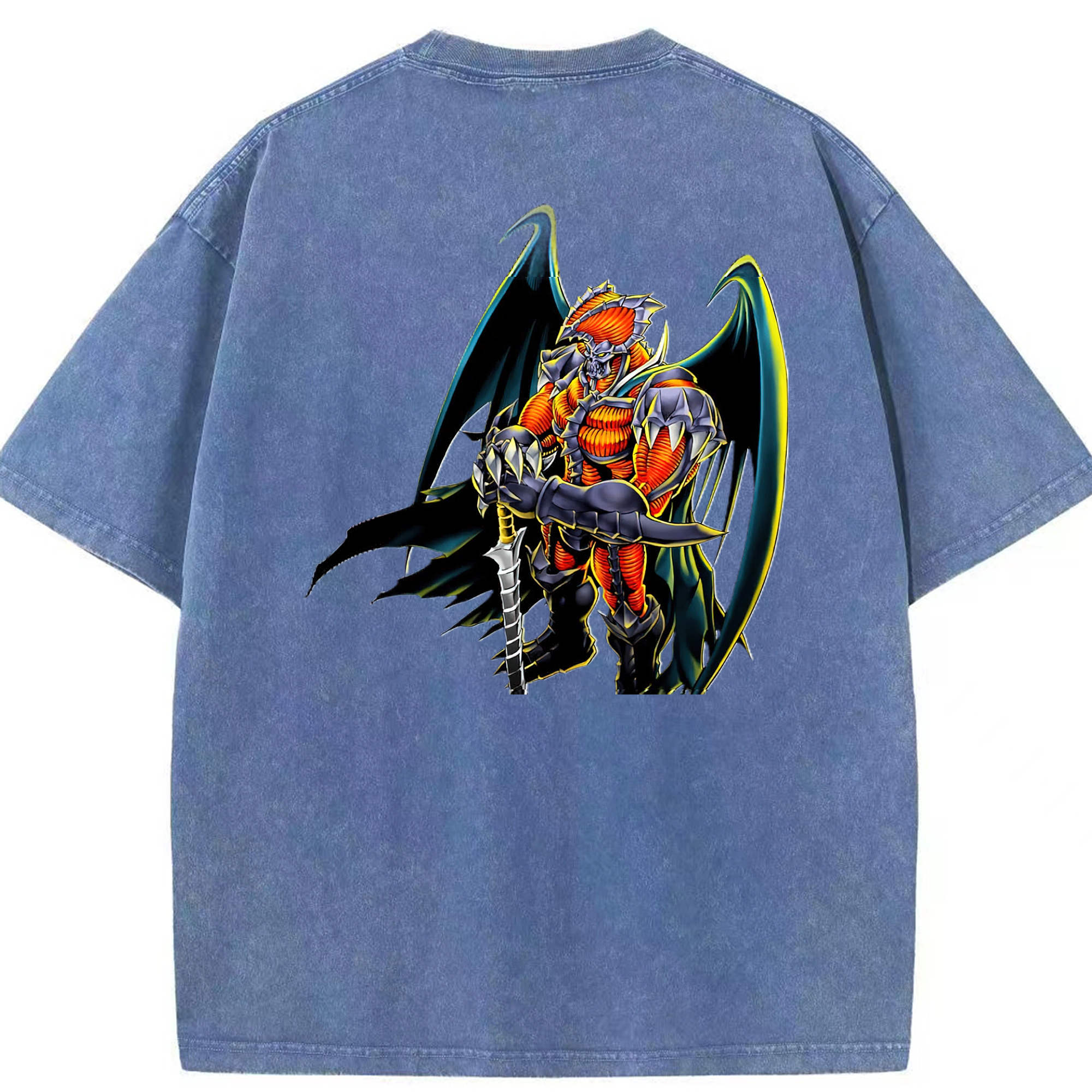 （画像用） 遊☆戯☆王 Yu-Gi-Oh! 綿100% ヴィンテージ風 半袖Tシャツ（背面プリント）