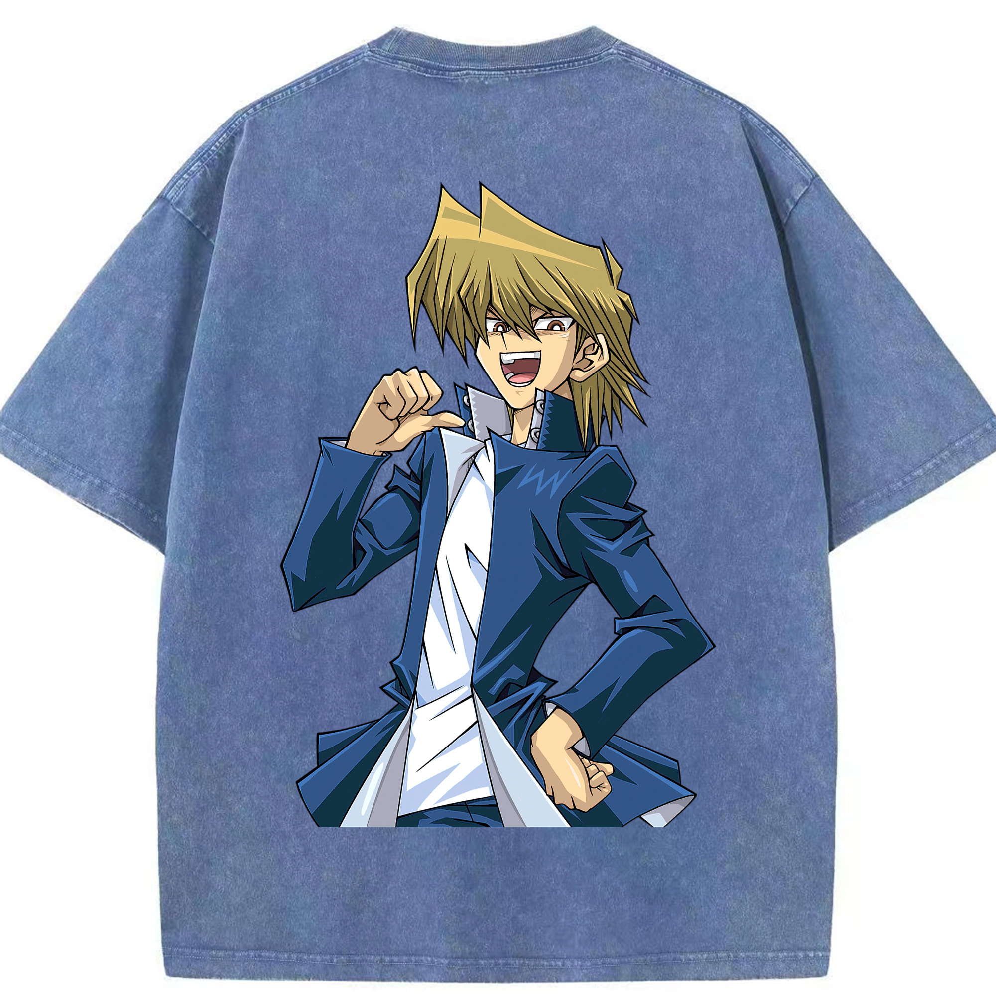 （画像用） 遊☆戯☆王 Yu-Gi-Oh! 綿100% ヴィンテージ風 半袖Tシャツ（背面プリント）