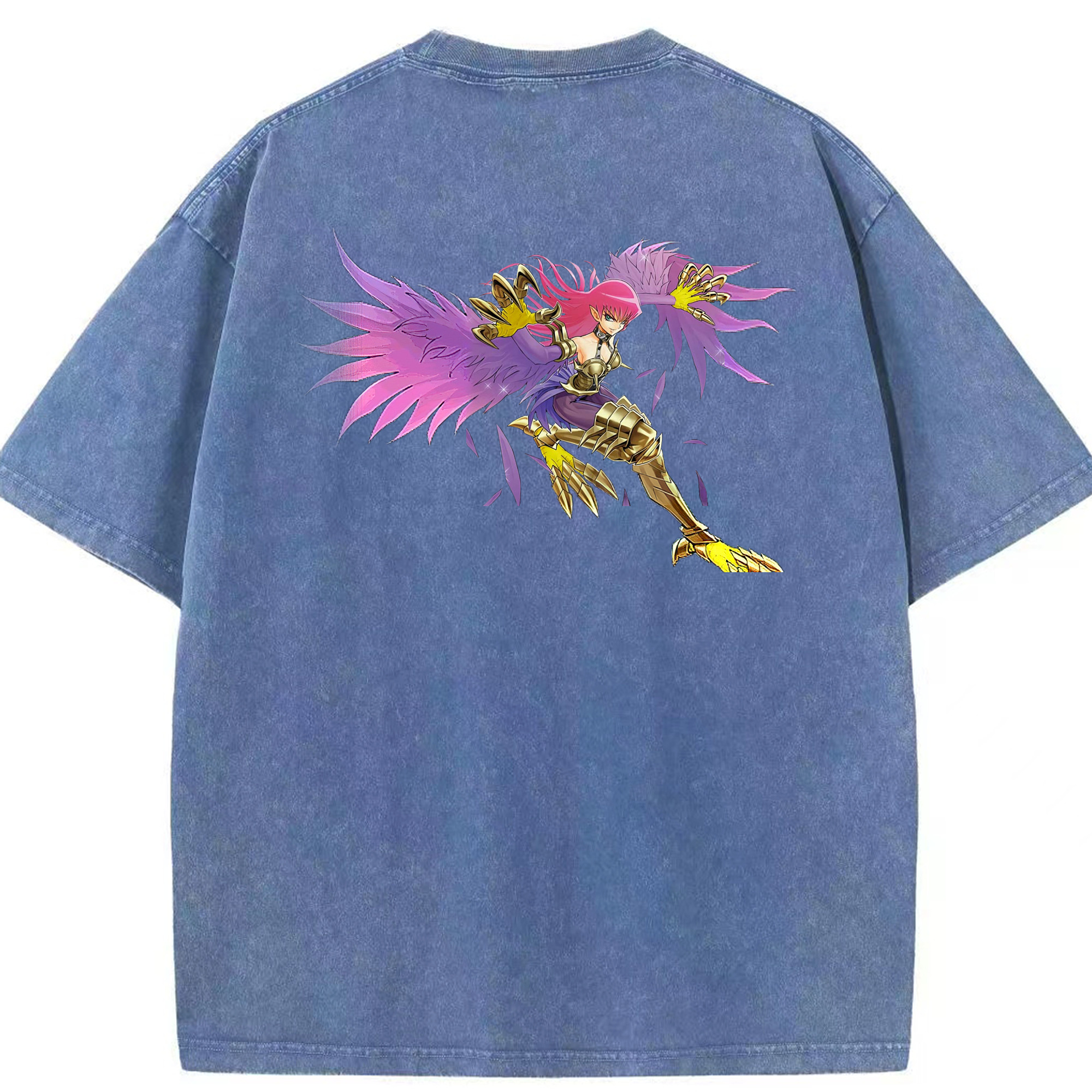 （画像用） 遊☆戯☆王 Yu-Gi-Oh! 綿100% ヴィンテージ風 半袖Tシャツ（背面プリント）