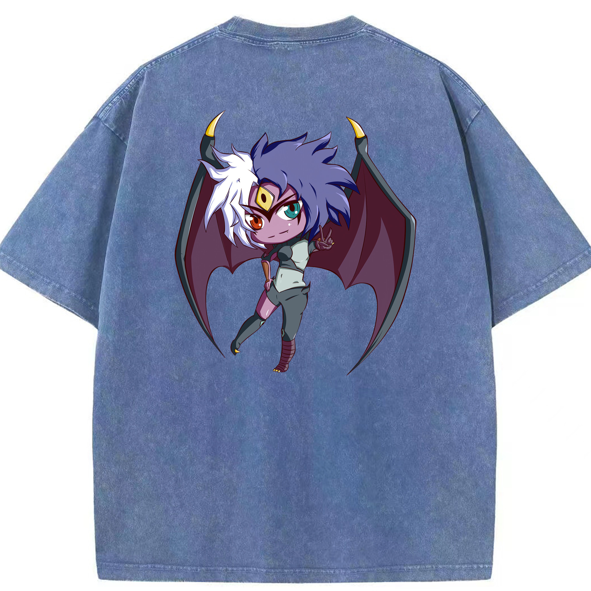 （画像用） 遊☆戯☆王 Yu-Gi-Oh! 綿100% ヴィンテージ風 半袖Tシャツ（背面プリント）