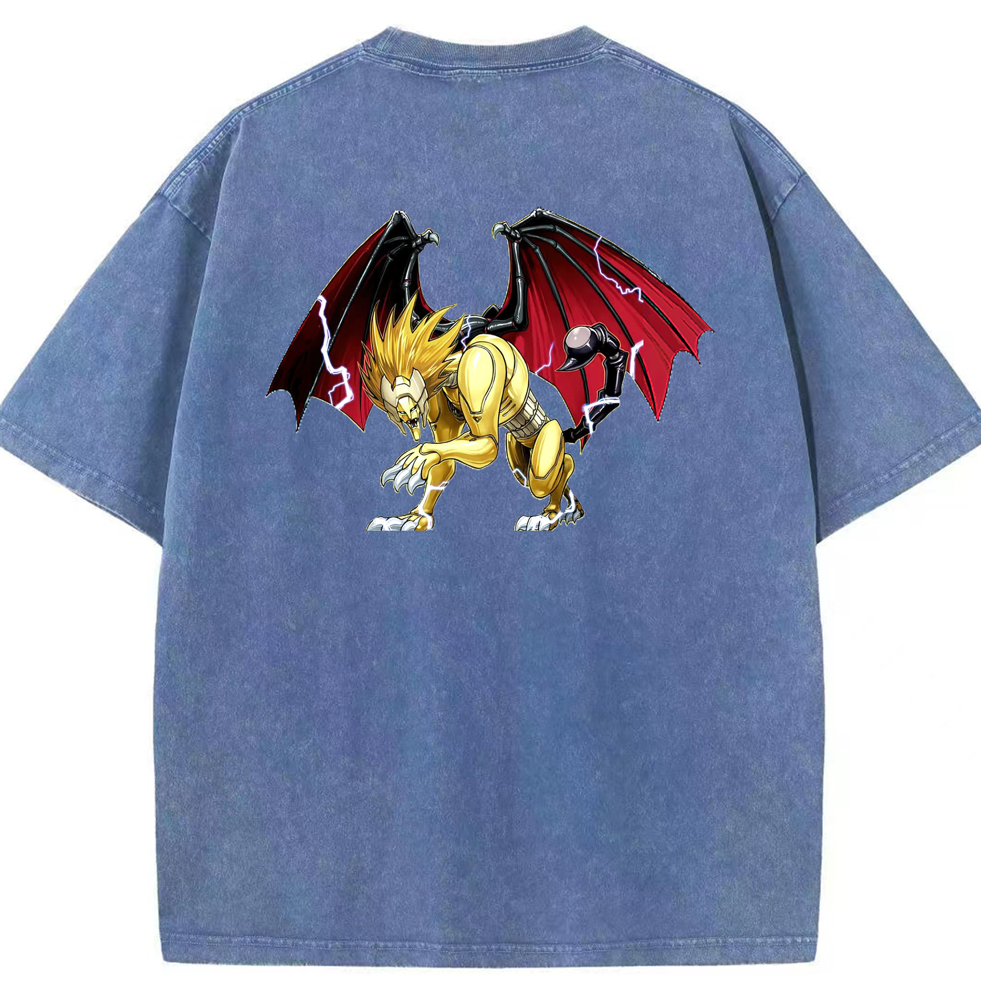 （画像用） 遊☆戯☆王 Yu-Gi-Oh! 綿100% ヴィンテージ風 半袖Tシャツ（背面プリント）