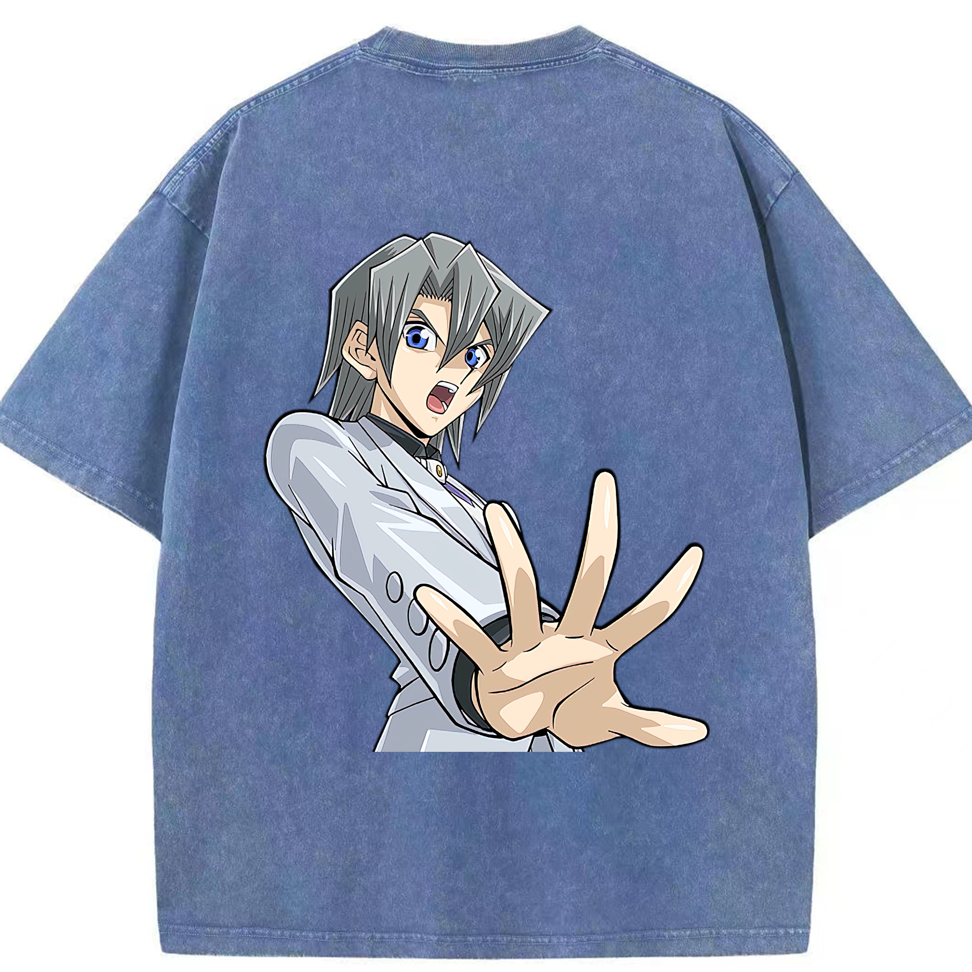 （画像用） 遊☆戯☆王 Yu-Gi-Oh! 綿100% ヴィンテージ風 半袖Tシャツ（背面プリント）