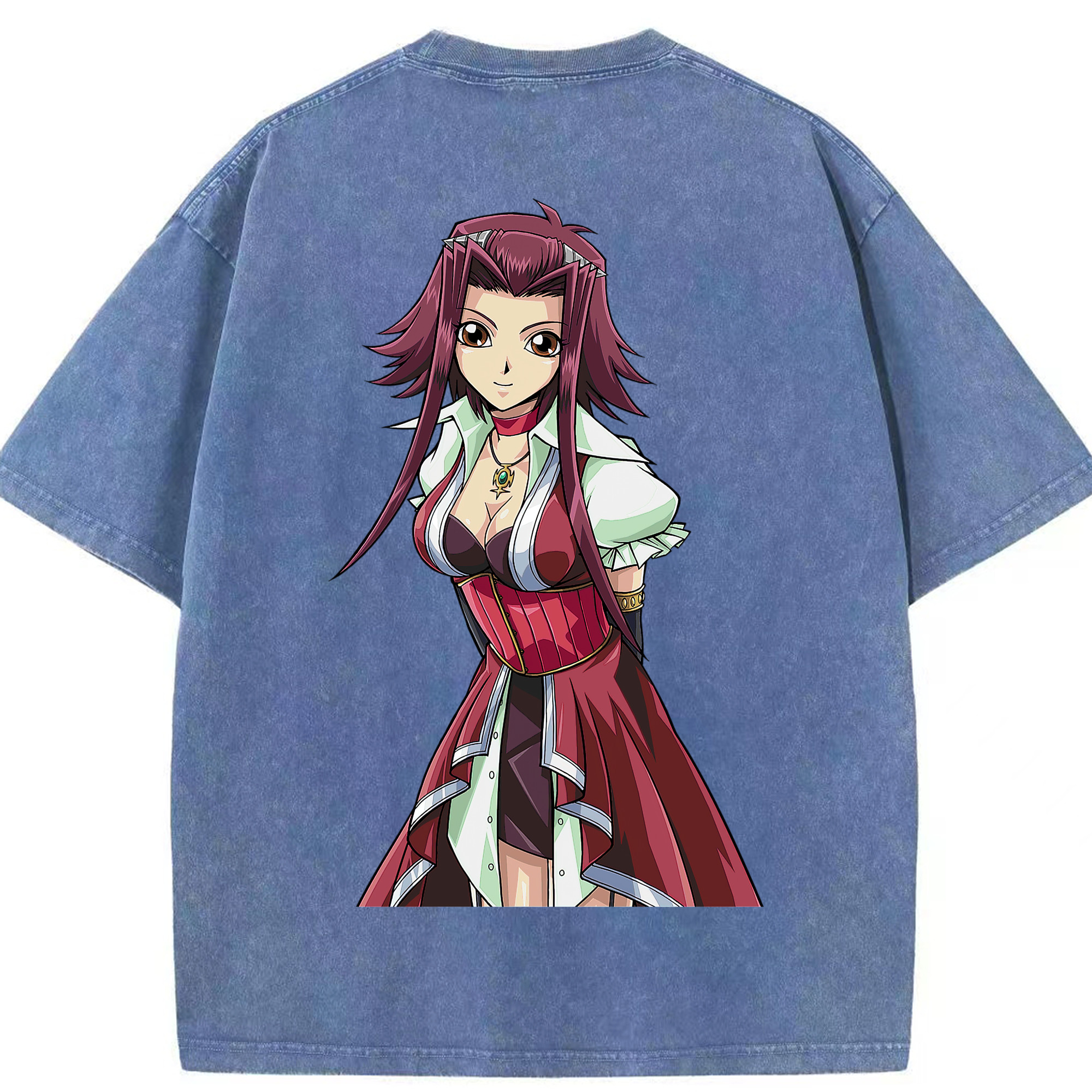 （画像用） 遊☆戯☆王 Yu-Gi-Oh! 綿100% ヴィンテージ風 半袖Tシャツ（背面プリント）