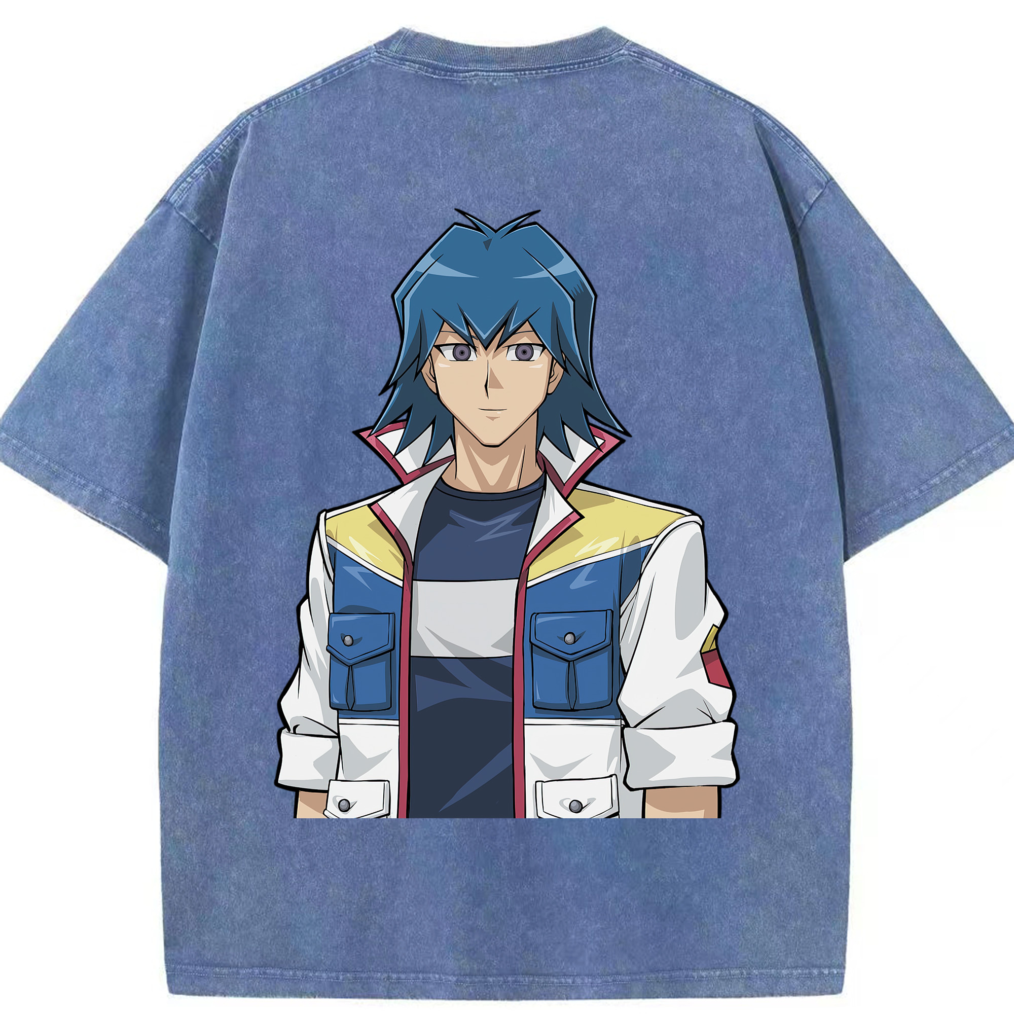 （画像用） 遊☆戯☆王 Yu-Gi-Oh! 綿100% ヴィンテージ風 半袖Tシャツ（背面プリント）