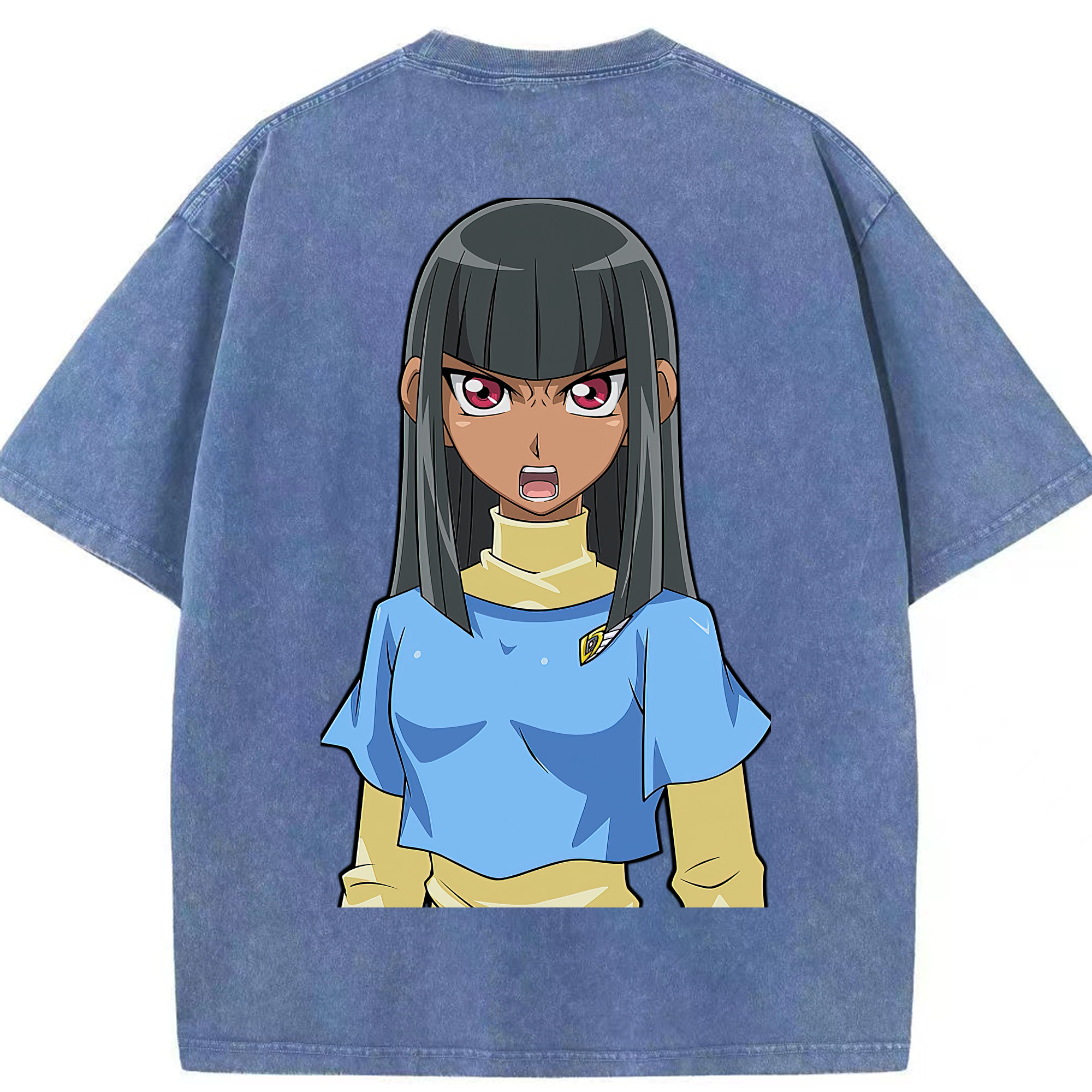 （画像用） 遊☆戯☆王 Yu-Gi-Oh! 綿100% ヴィンテージ風 半袖Tシャツ（背面プリント）