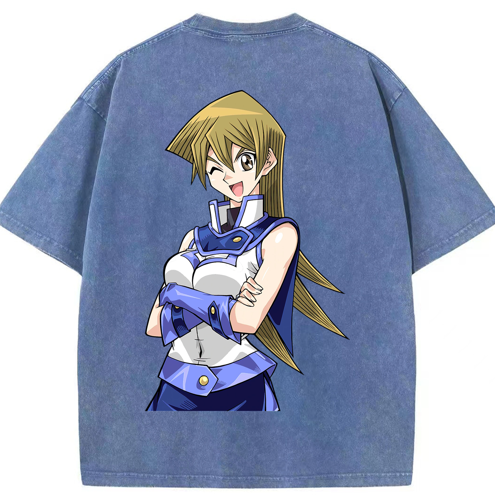 （画像用） 遊☆戯☆王 Yu-Gi-Oh! 綿100% ヴィンテージ風 半袖Tシャツ（背面プリント）