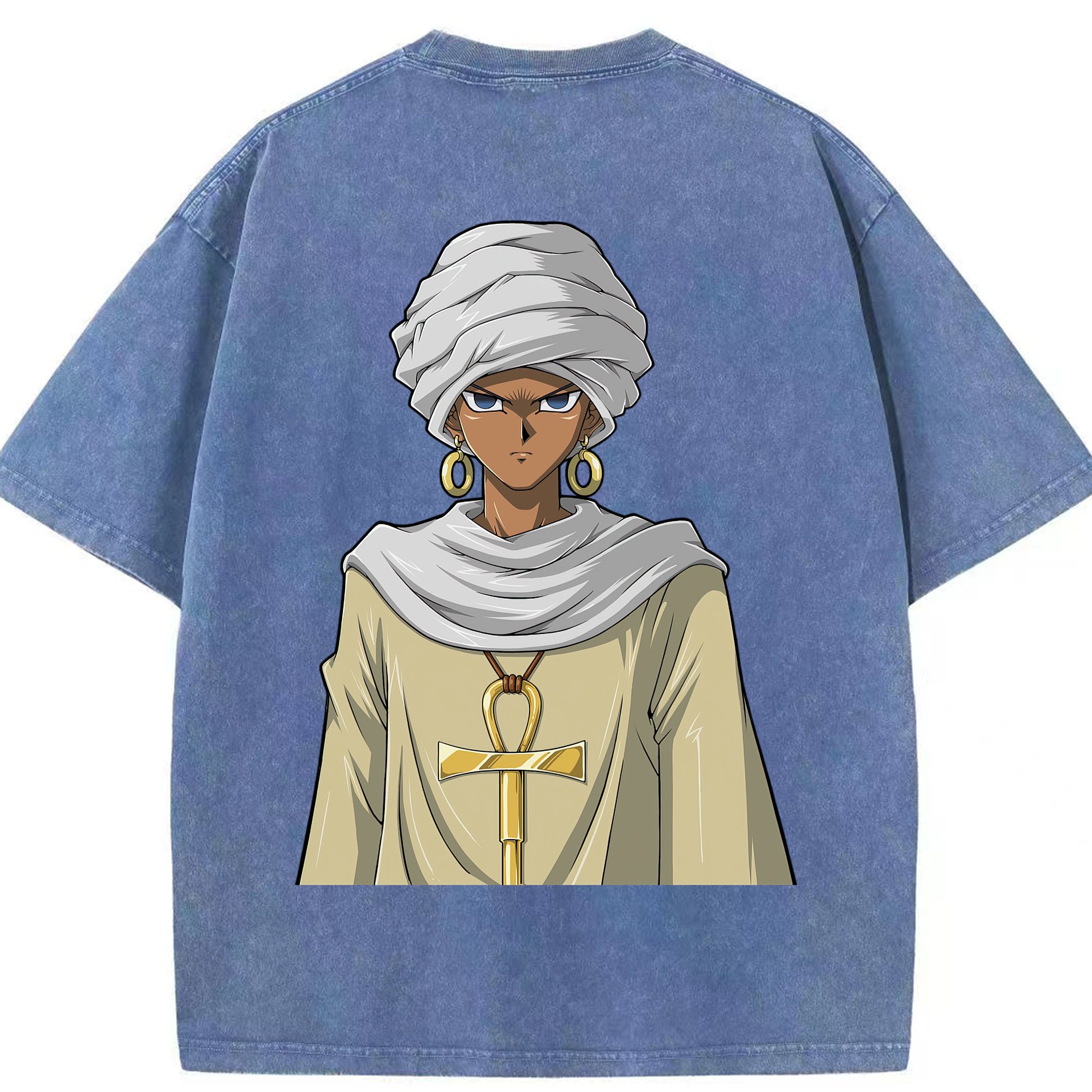 （画像用） 遊☆戯☆王 Yu-Gi-Oh! 綿100% ヴィンテージ風 半袖Tシャツ（背面プリント）