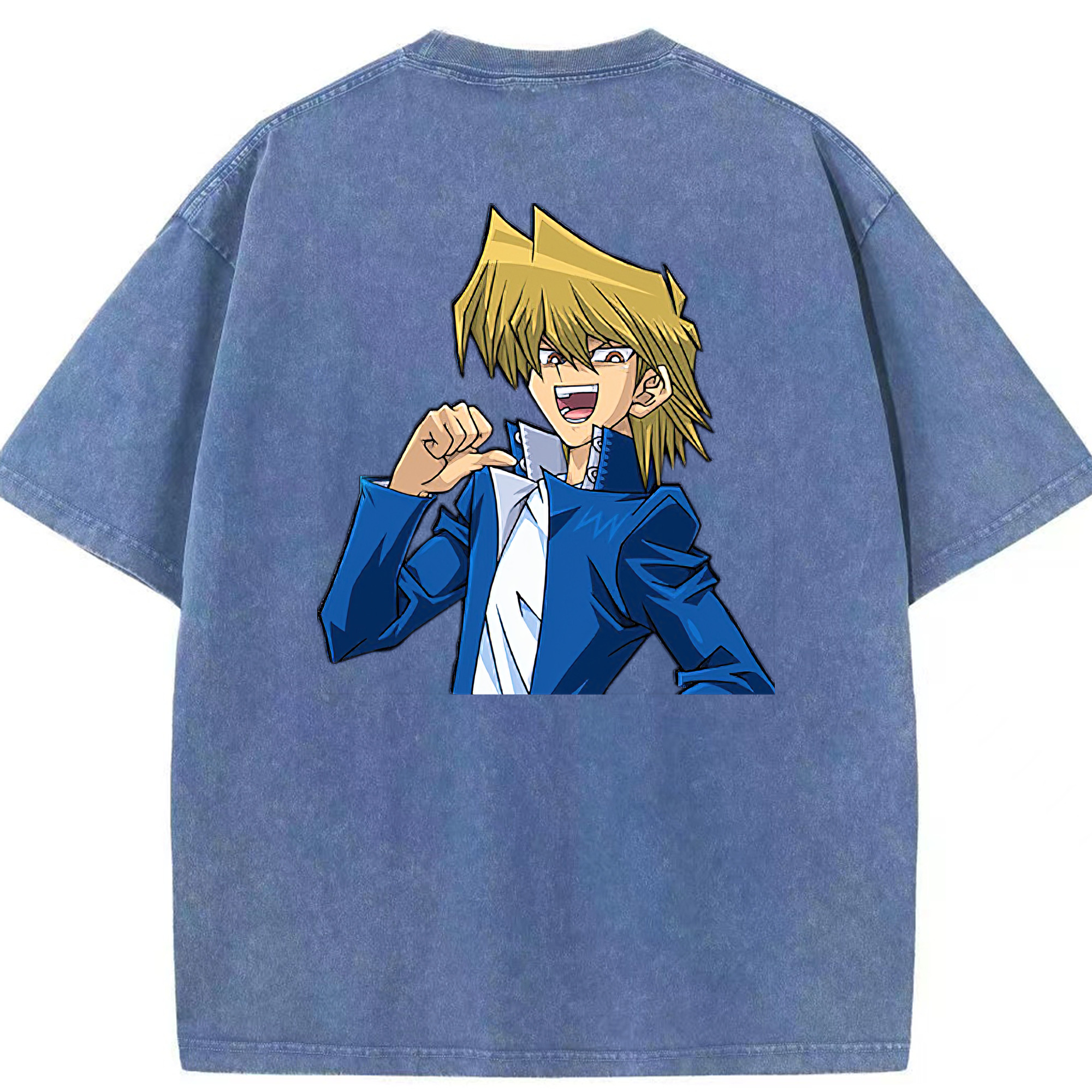 （画像用） 遊☆戯☆王 Yu-Gi-Oh! 綿100% ヴィンテージ風 半袖Tシャツ（背面プリント）