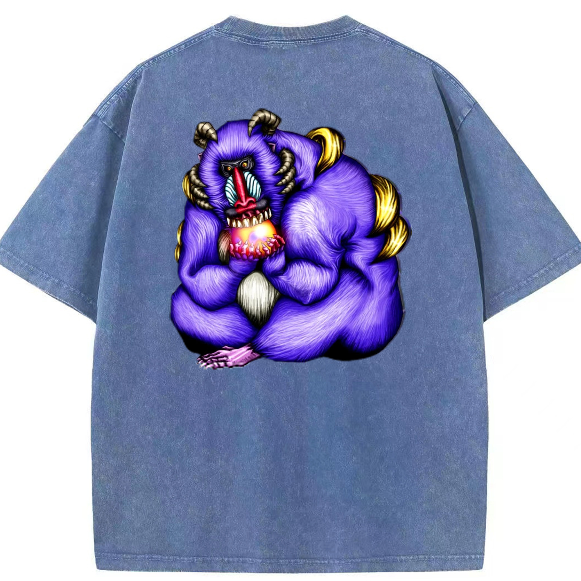 （画像用） 遊☆戯☆王 Yu-Gi-Oh! 綿100% ヴィンテージ風 半袖Tシャツ（背面プリント）
