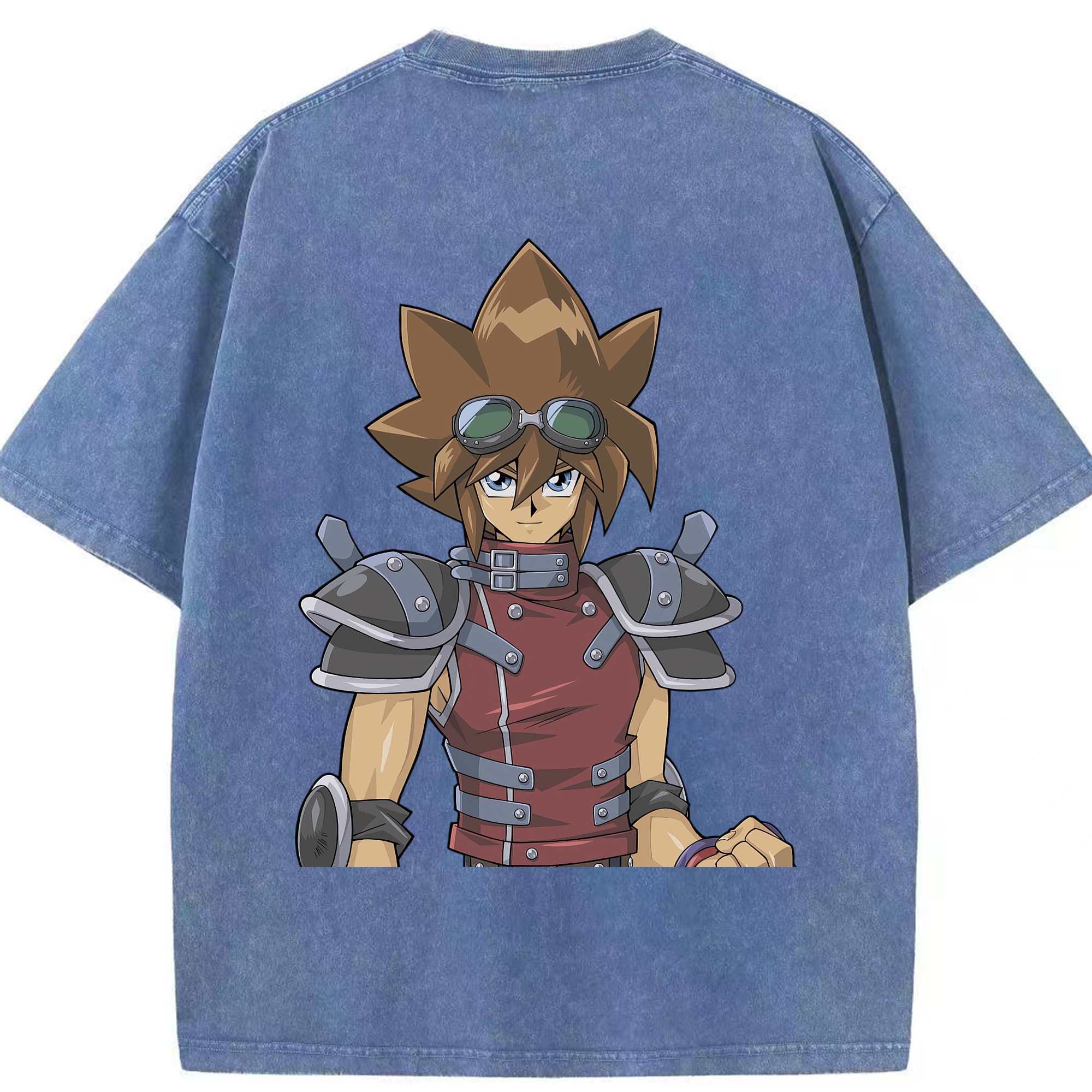 （画像用） 遊☆戯☆王 Yu-Gi-Oh! 綿100% ヴィンテージ風 半袖Tシャツ（背面プリント）