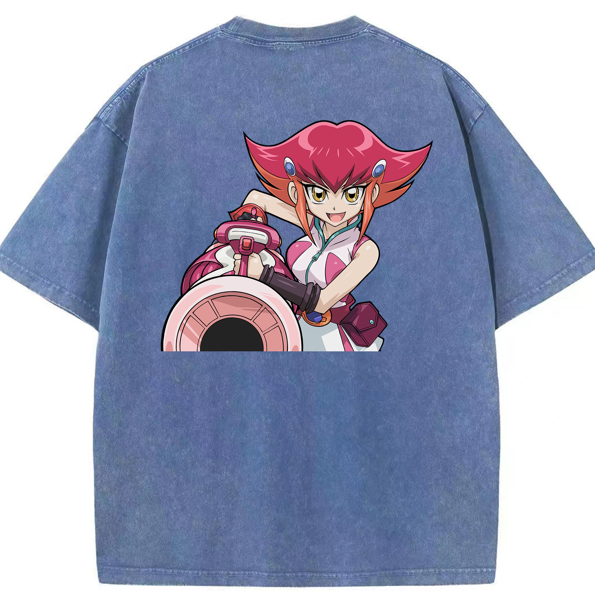 （画像用） 遊☆戯☆王 Yu-Gi-Oh! 綿100% ヴィンテージ風 半袖Tシャツ（背面プリント）