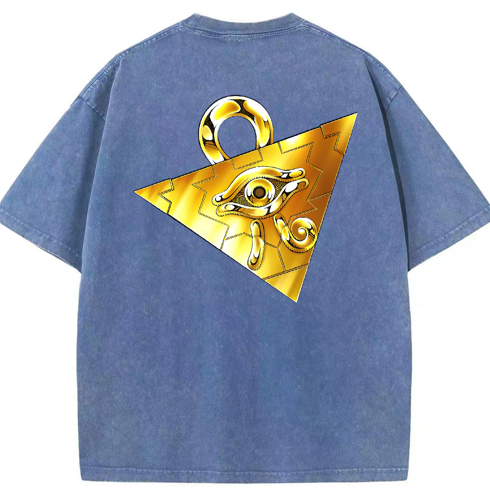 （画像用） 遊☆戯☆王 Yu-Gi-Oh! 綿100% ヴィンテージ風 半袖Tシャツ（背面プリント）