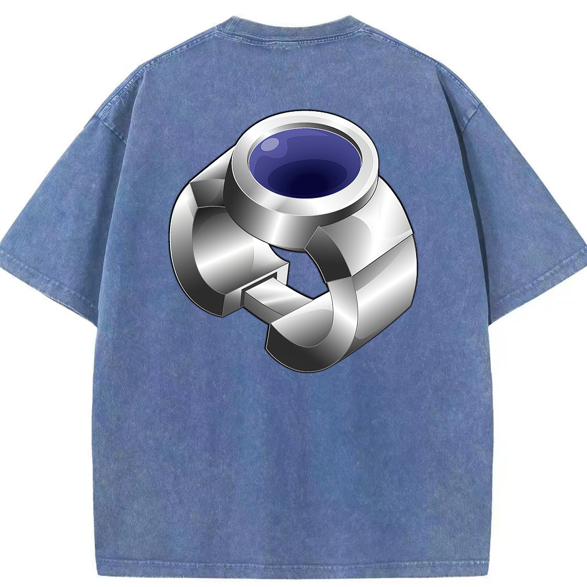 （画像用） 遊☆戯☆王 Yu-Gi-Oh! 綿100% ヴィンテージ風 半袖Tシャツ（背面プリント）
