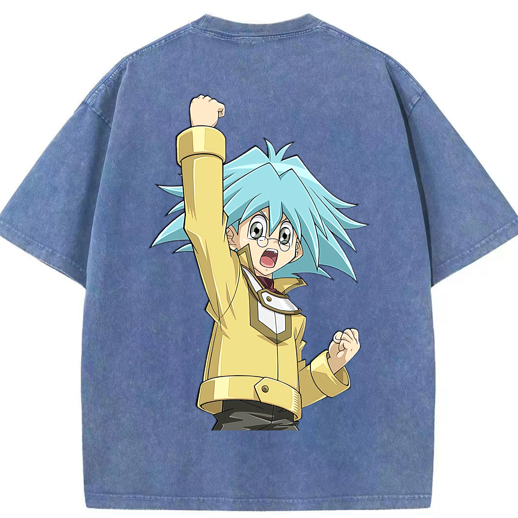 （画像用） 遊☆戯☆王 Yu-Gi-Oh! 綿100% ヴィンテージ風 半袖Tシャツ（背面プリント）