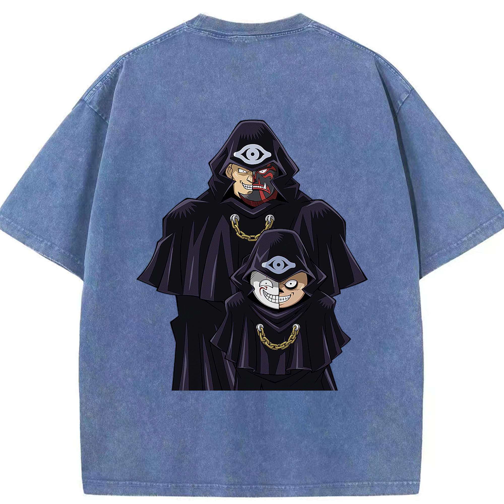 （画像用） 遊☆戯☆王 Yu-Gi-Oh! 綿100% ヴィンテージ風 半袖Tシャツ（背面プリント）