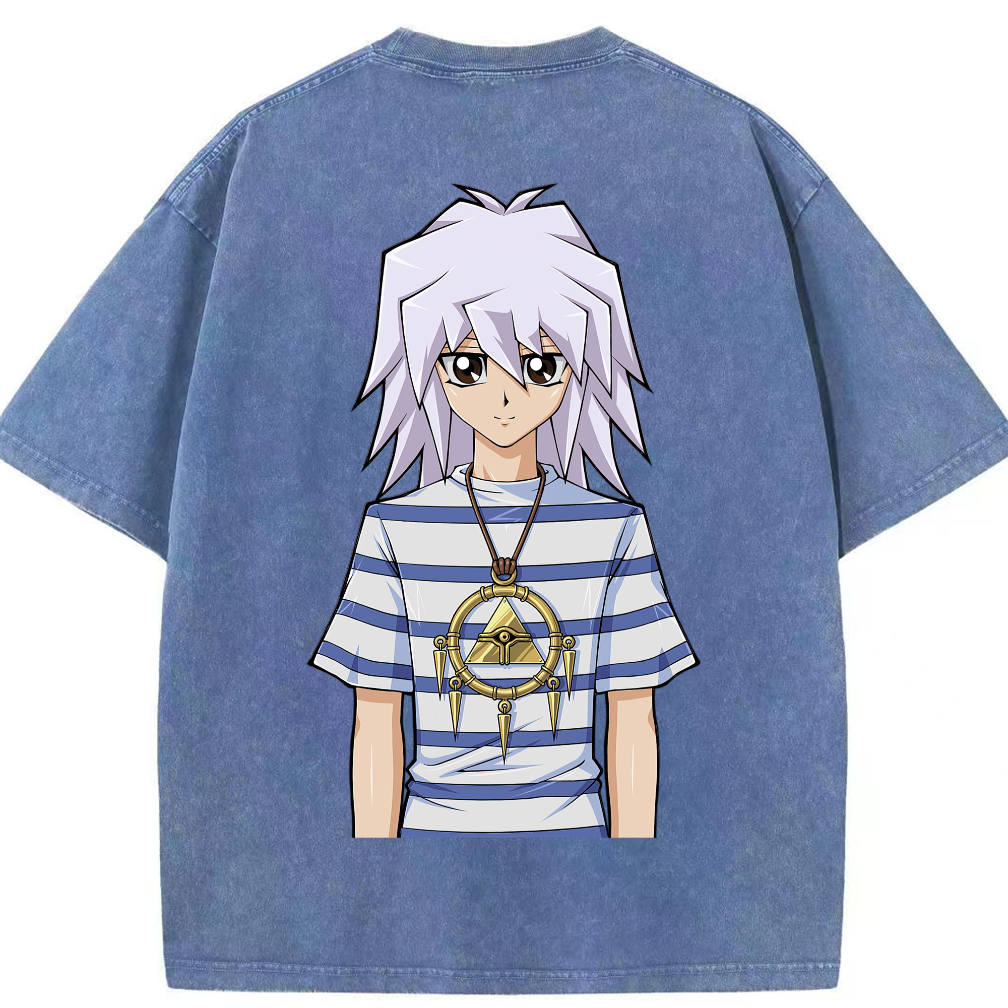 （画像用） 遊☆戯☆王 Yu-Gi-Oh! 綿100% ヴィンテージ風 半袖Tシャツ（背面プリント）