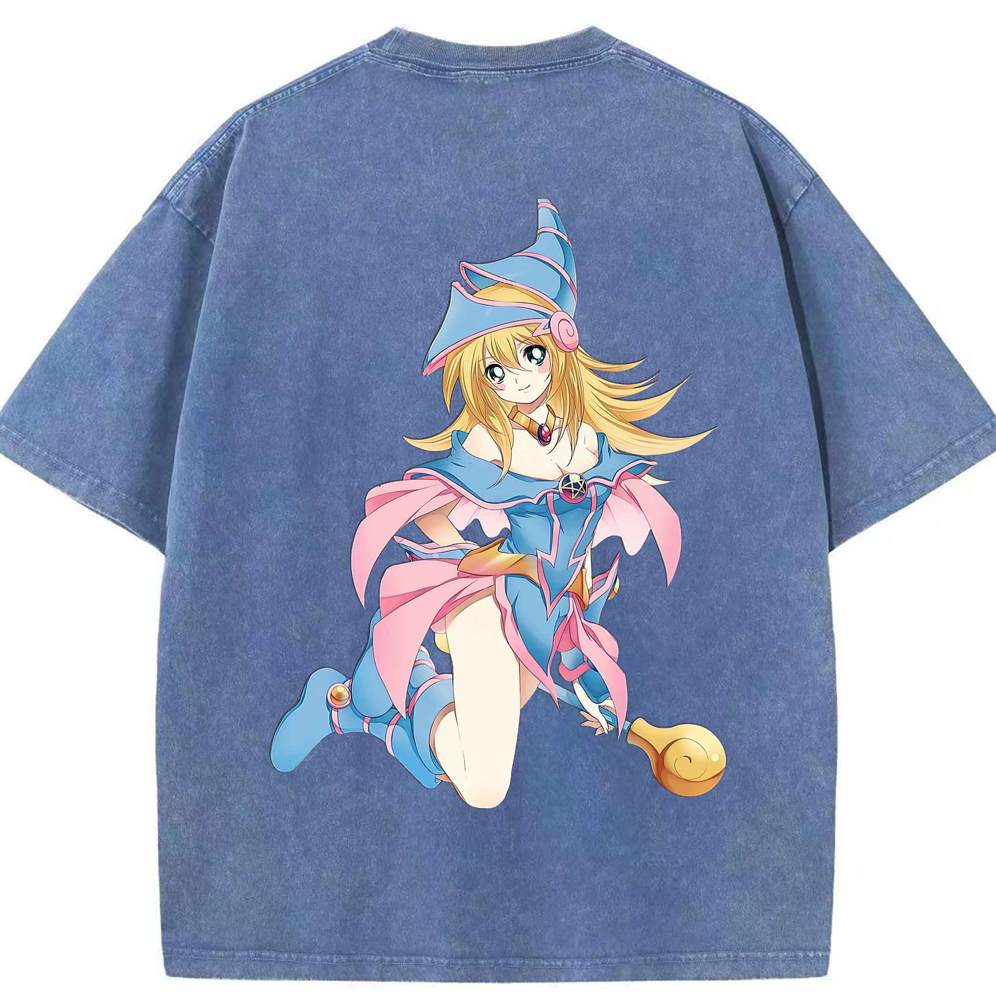 （画像用） 遊☆戯☆王 Yu-Gi-Oh! 綿100% ヴィンテージ風 半袖Tシャツ（背面プリント）