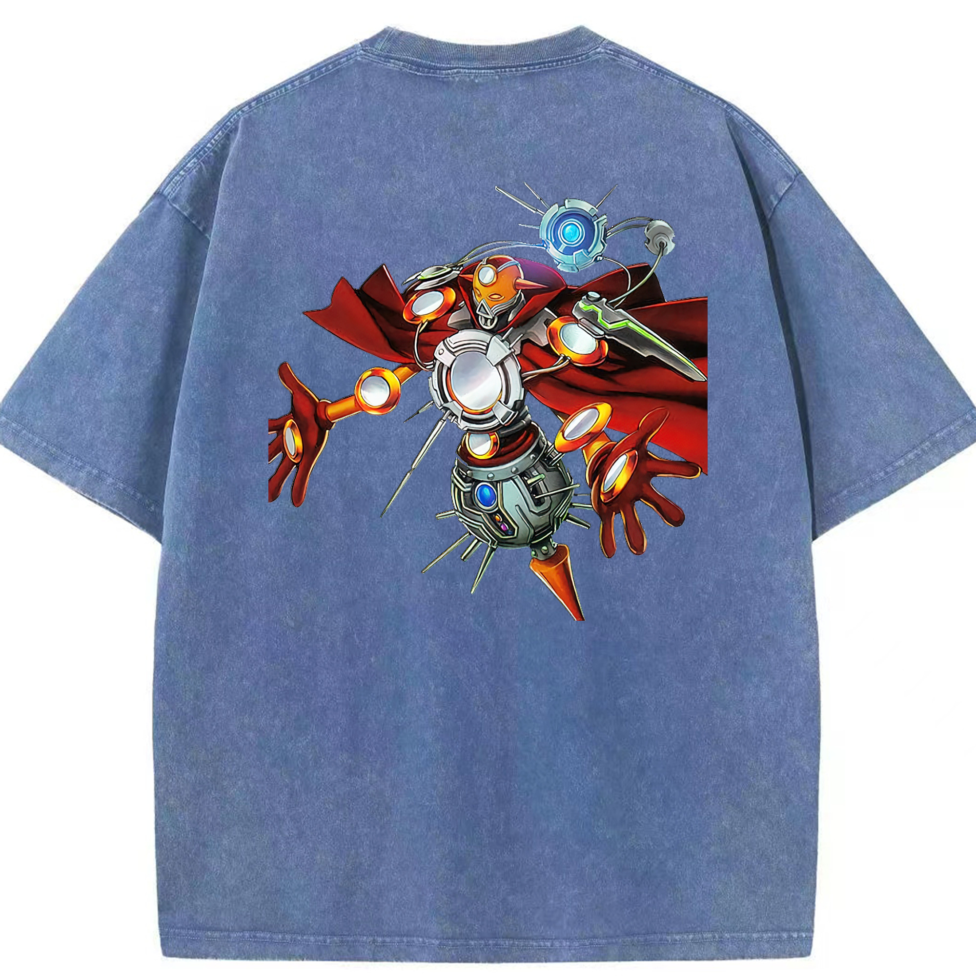 （画像用） 遊☆戯☆王 Yu-Gi-Oh! 綿100% ヴィンテージ風 半袖Tシャツ（背面プリント）