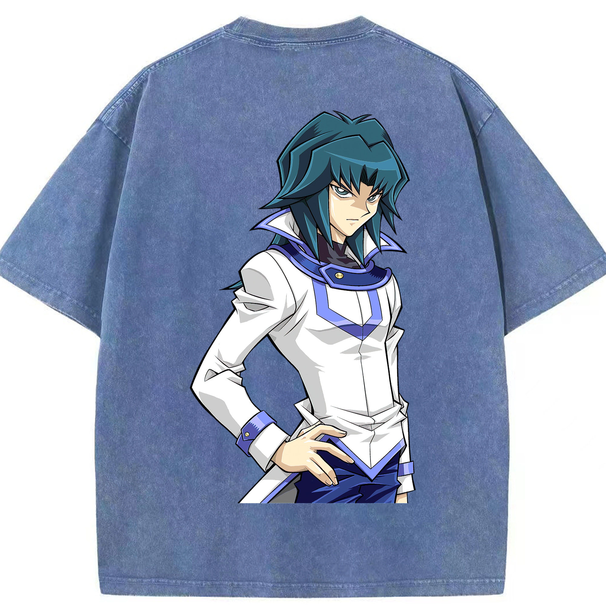 （画像用） 遊☆戯☆王 Yu-Gi-Oh! 綿100% ヴィンテージ風 半袖Tシャツ（背面プリント）