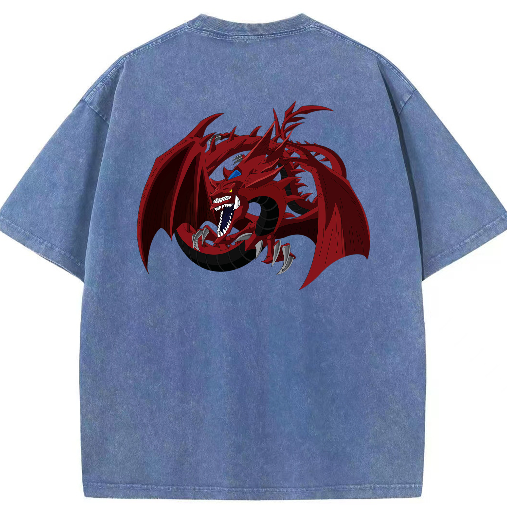 （画像用） 遊☆戯☆王 Yu-Gi-Oh! 綿100% ヴィンテージ風 半袖Tシャツ（背面プリント）