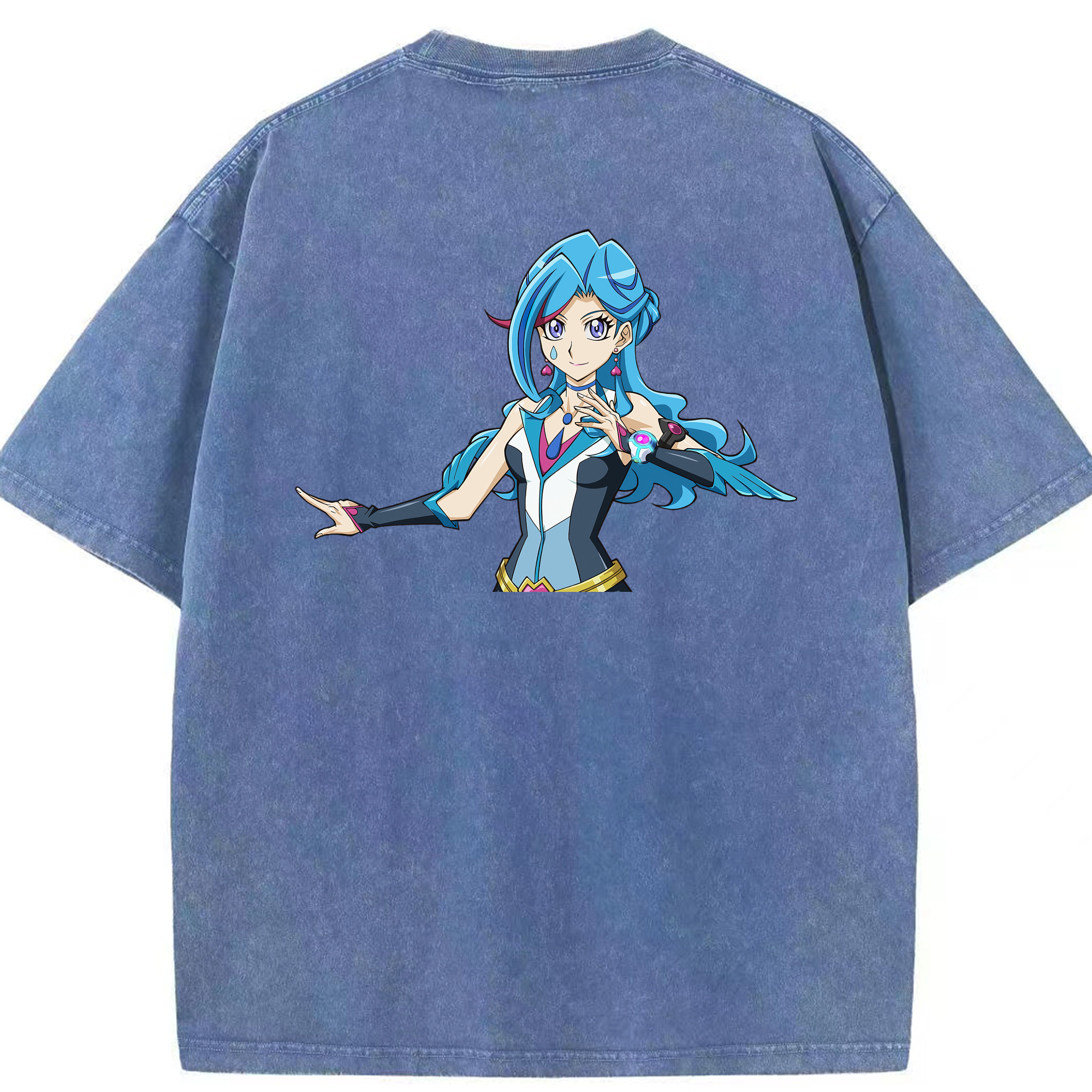 （画像用） 遊☆戯☆王 Yu-Gi-Oh! 綿100% ヴィンテージ風 半袖Tシャツ（背面プリント）