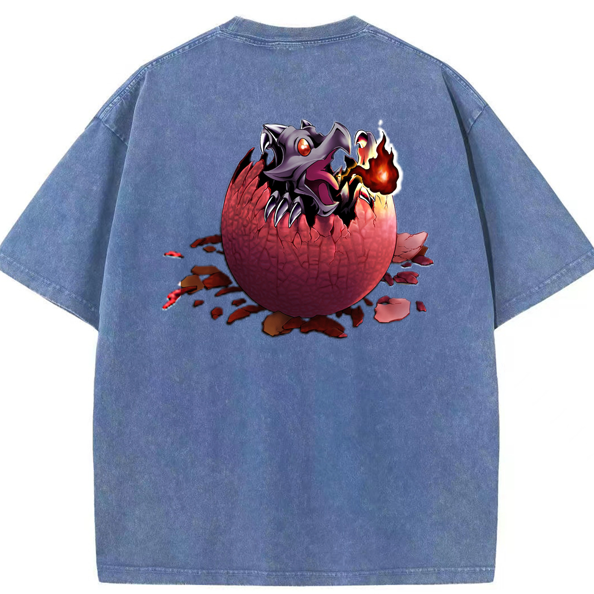 （画像用） 遊☆戯☆王 Yu-Gi-Oh! 綿100% ヴィンテージ風 半袖Tシャツ（背面プリント）