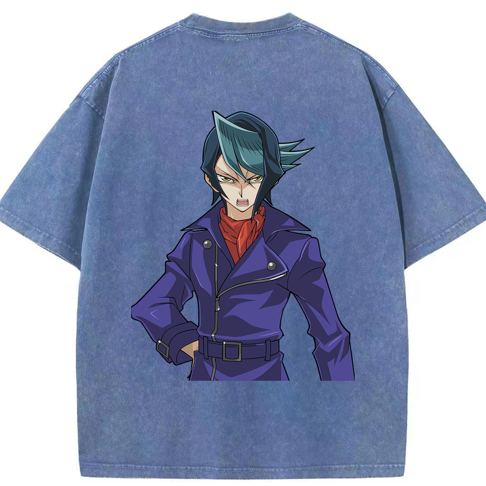 （画像用） 遊☆戯☆王 Yu-Gi-Oh! 綿100% ヴィンテージ風 半袖Tシャツ（背面プリント）