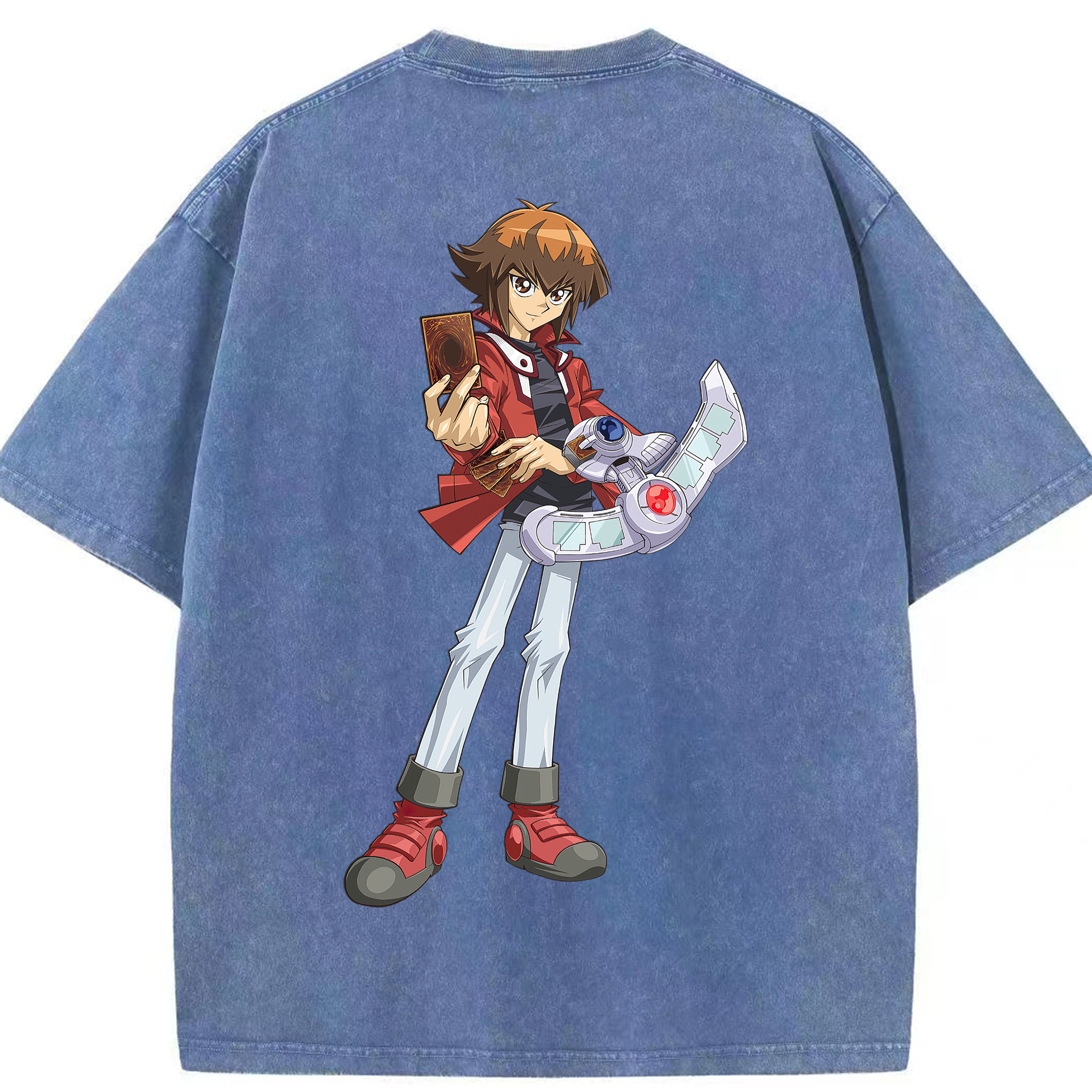 （画像用） 遊☆戯☆王 Yu-Gi-Oh! 綿100% ヴィンテージ風 半袖Tシャツ（背面プリント）
